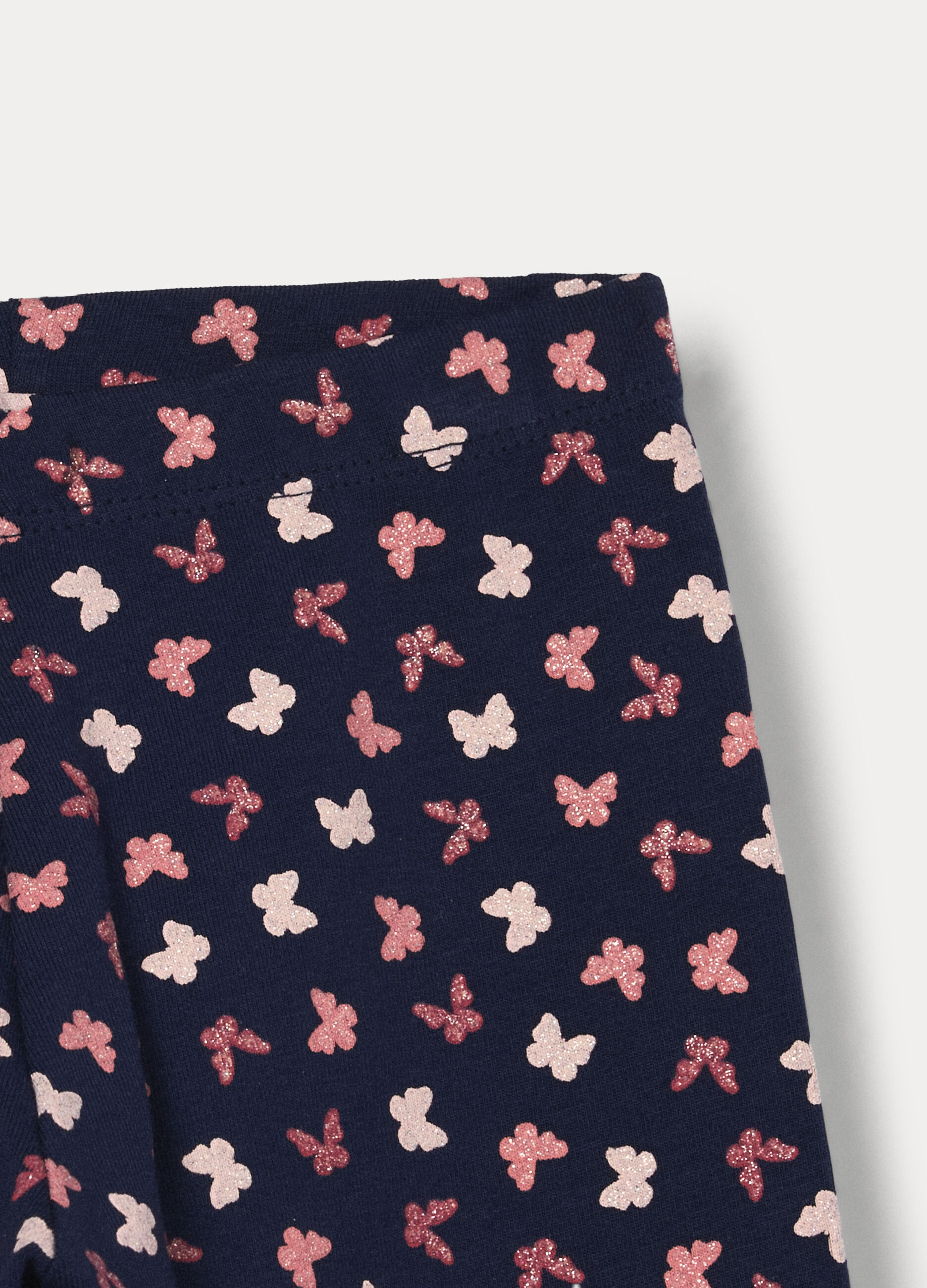 Leggings in jersey di cotone stretch bambina_2