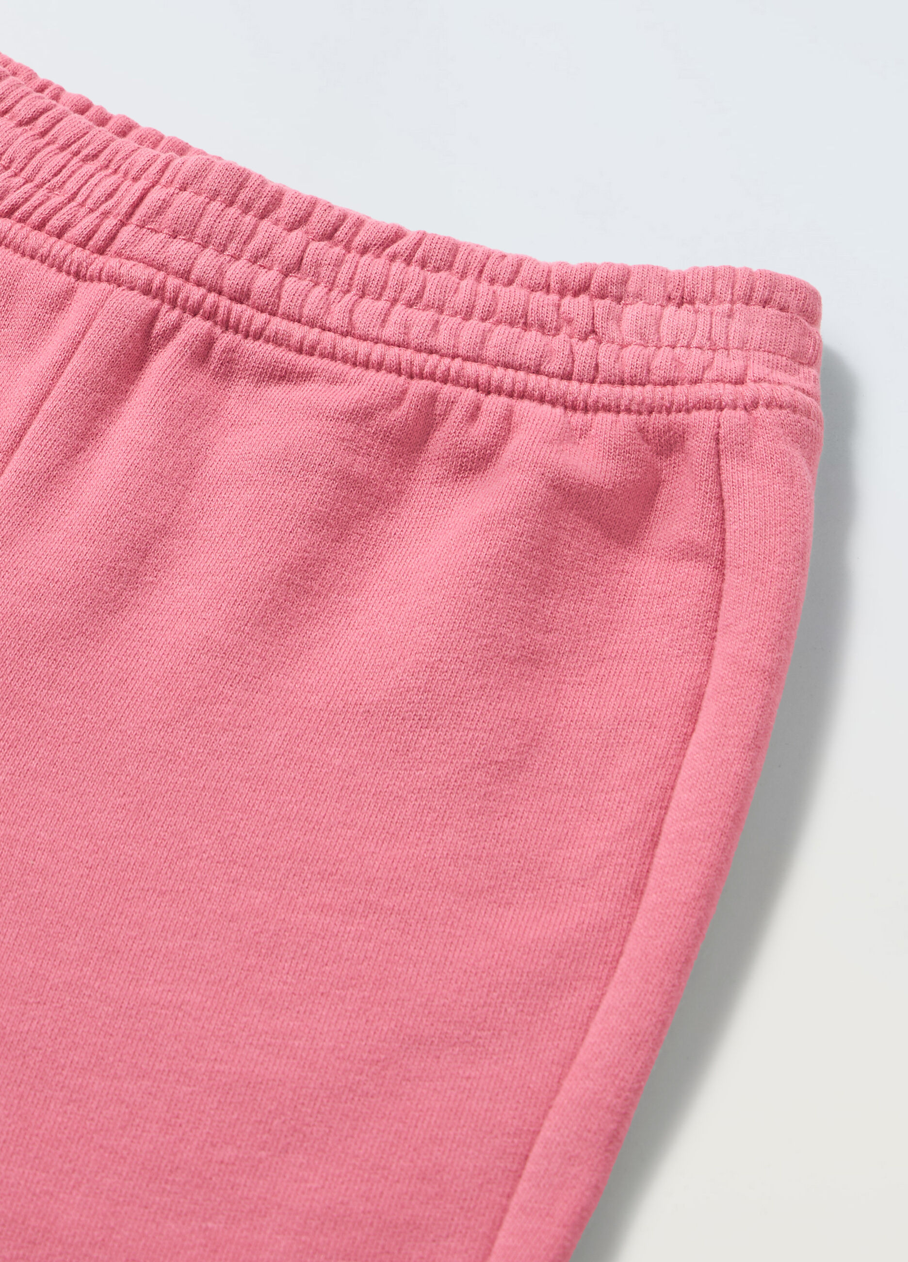 Jogger in puro cotone fleece neonata_1