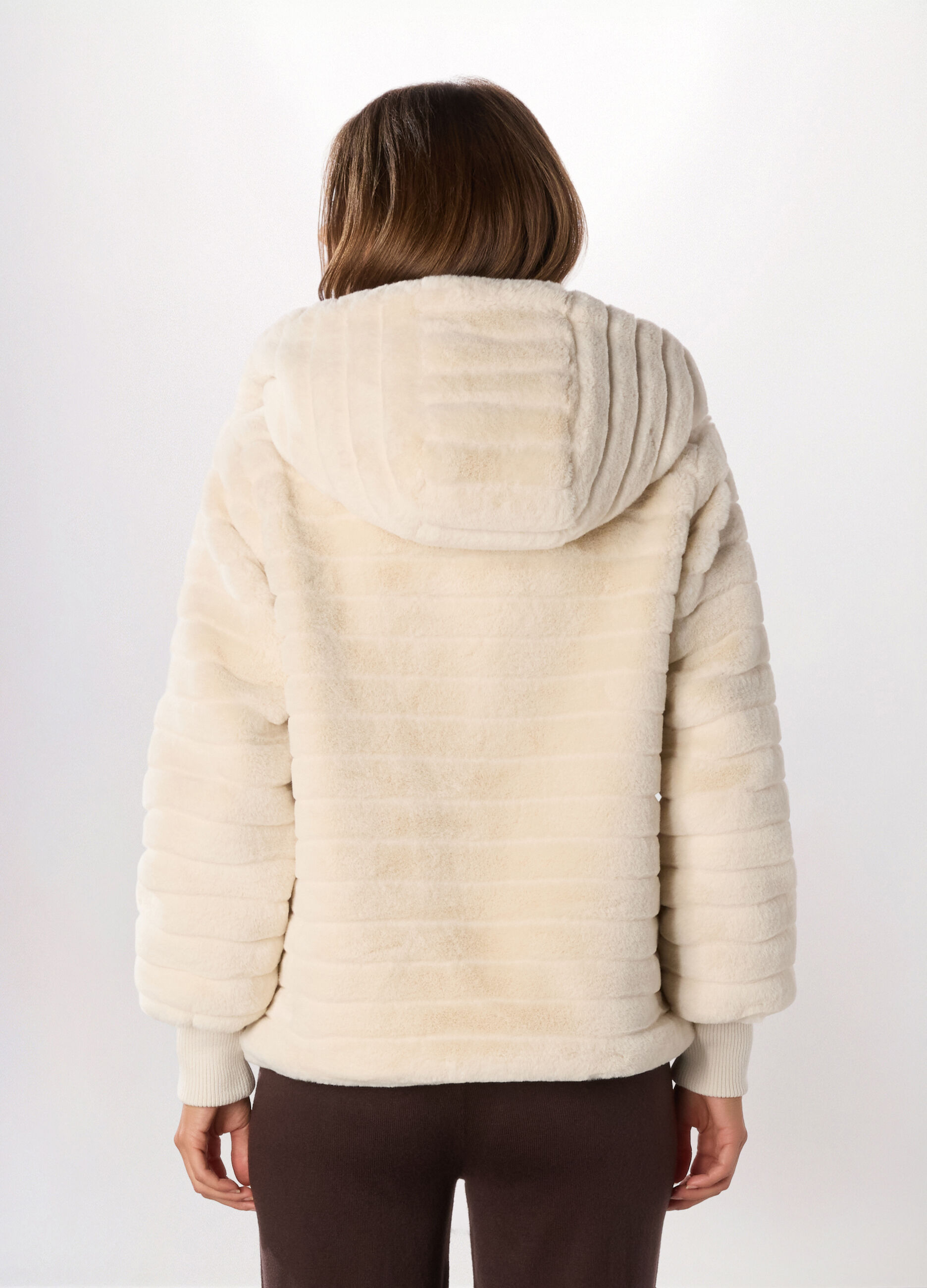 Giacca in eco fur donna_1