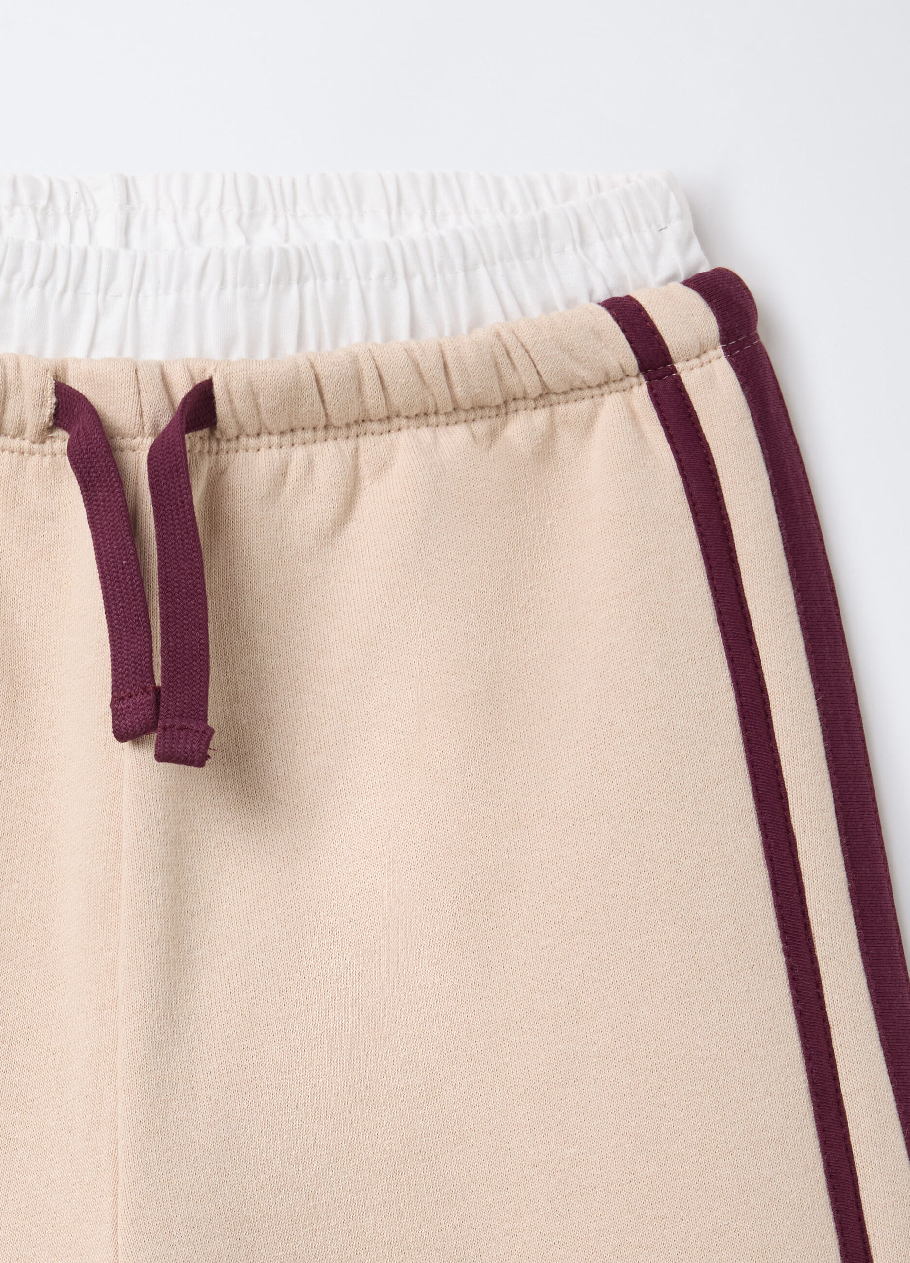 Jogger in felpa misto cotone Wide Leg ragazza_2