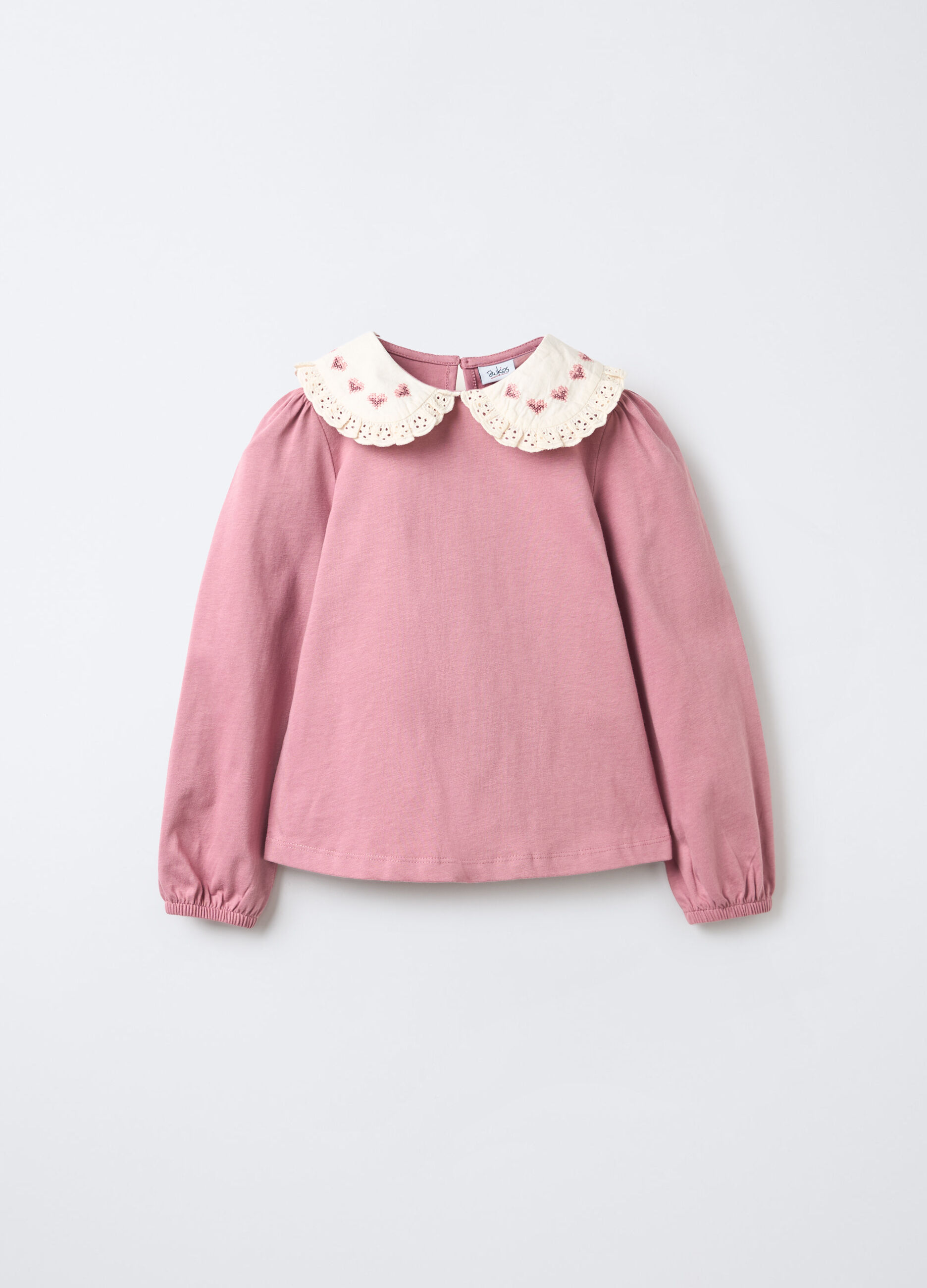 T-shirt in jersey di puro cotone bambina_0