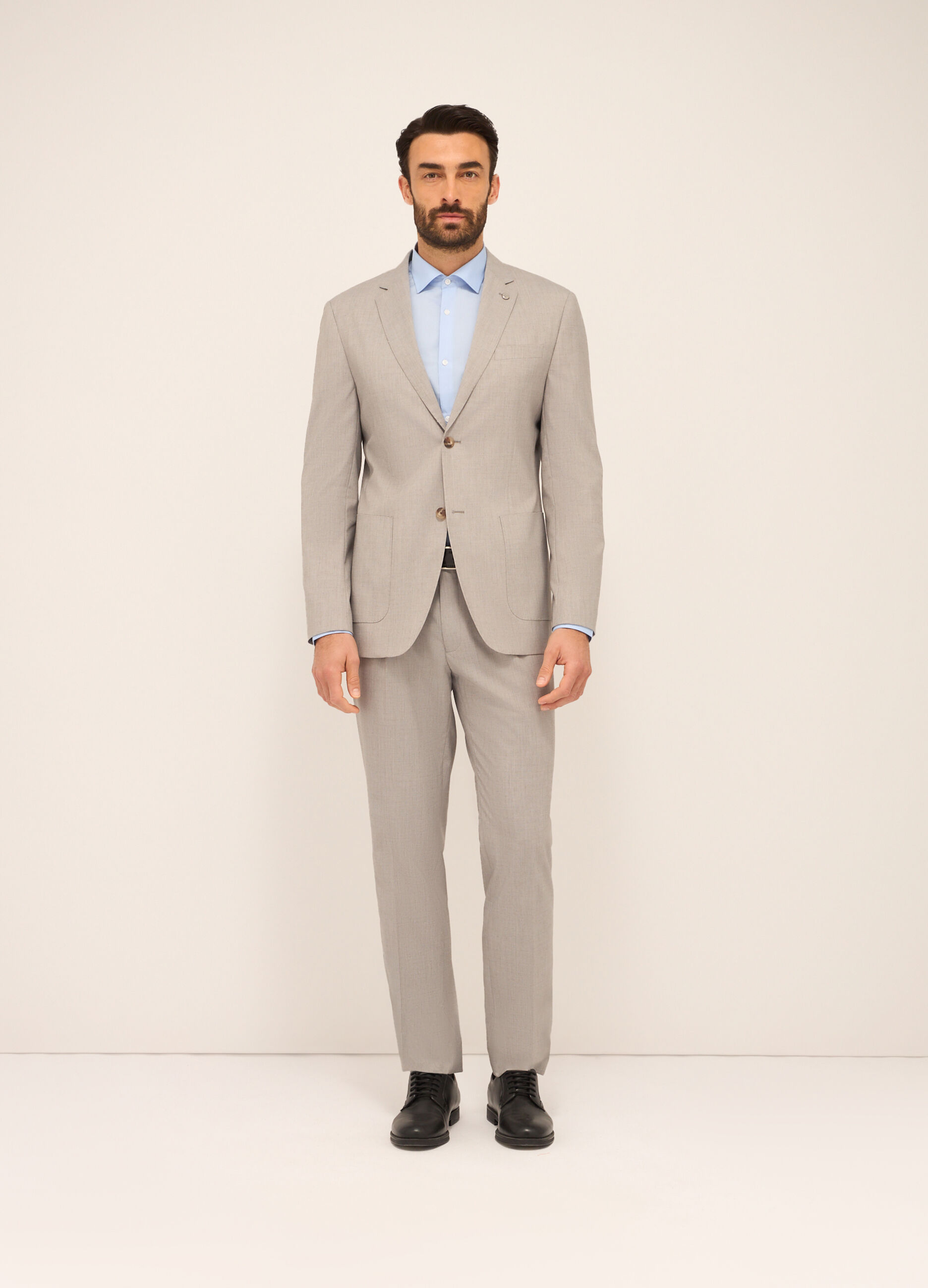 Blazer in tessuto stretch uomo_0