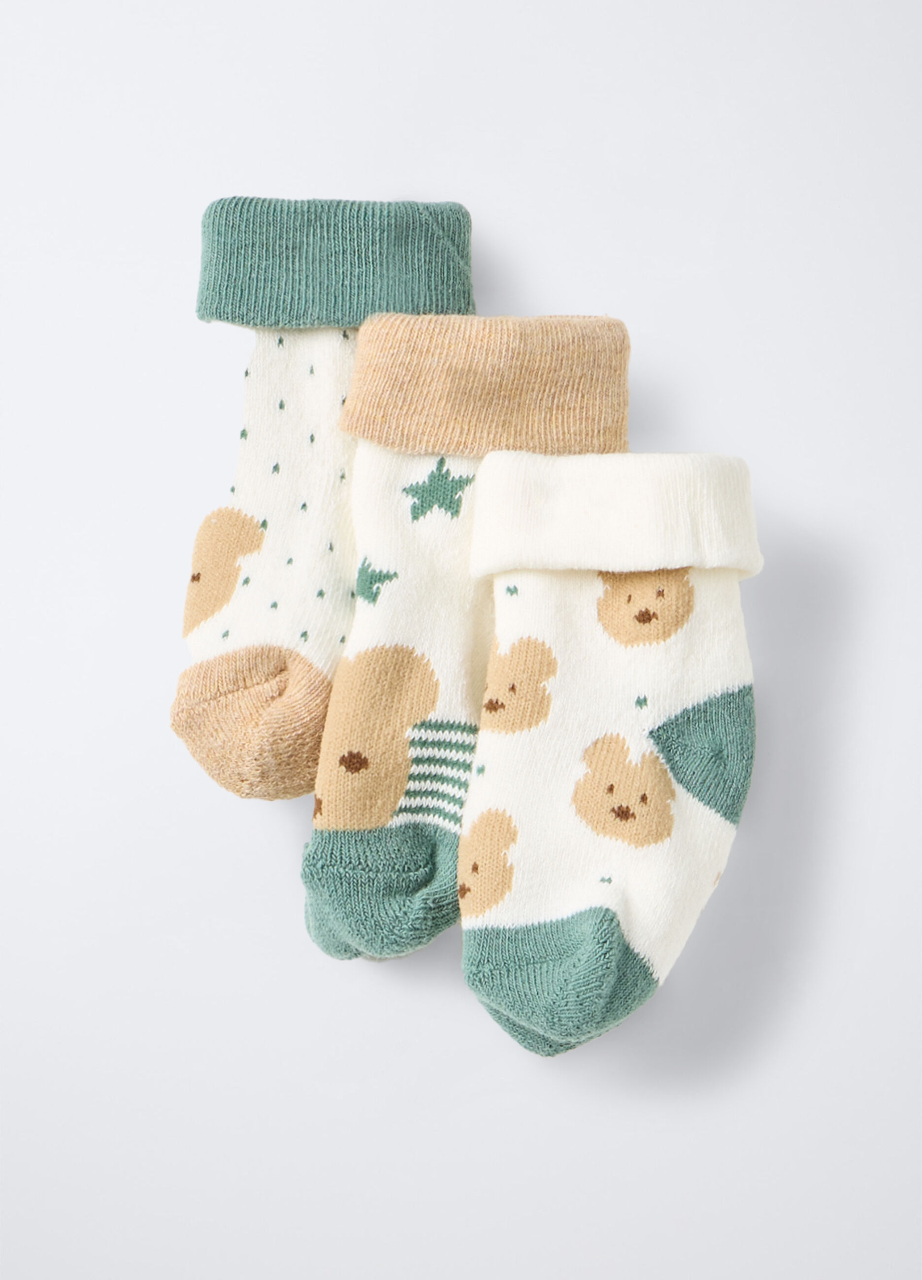 Pack 3 calze in spugna misto cotone stretch _0