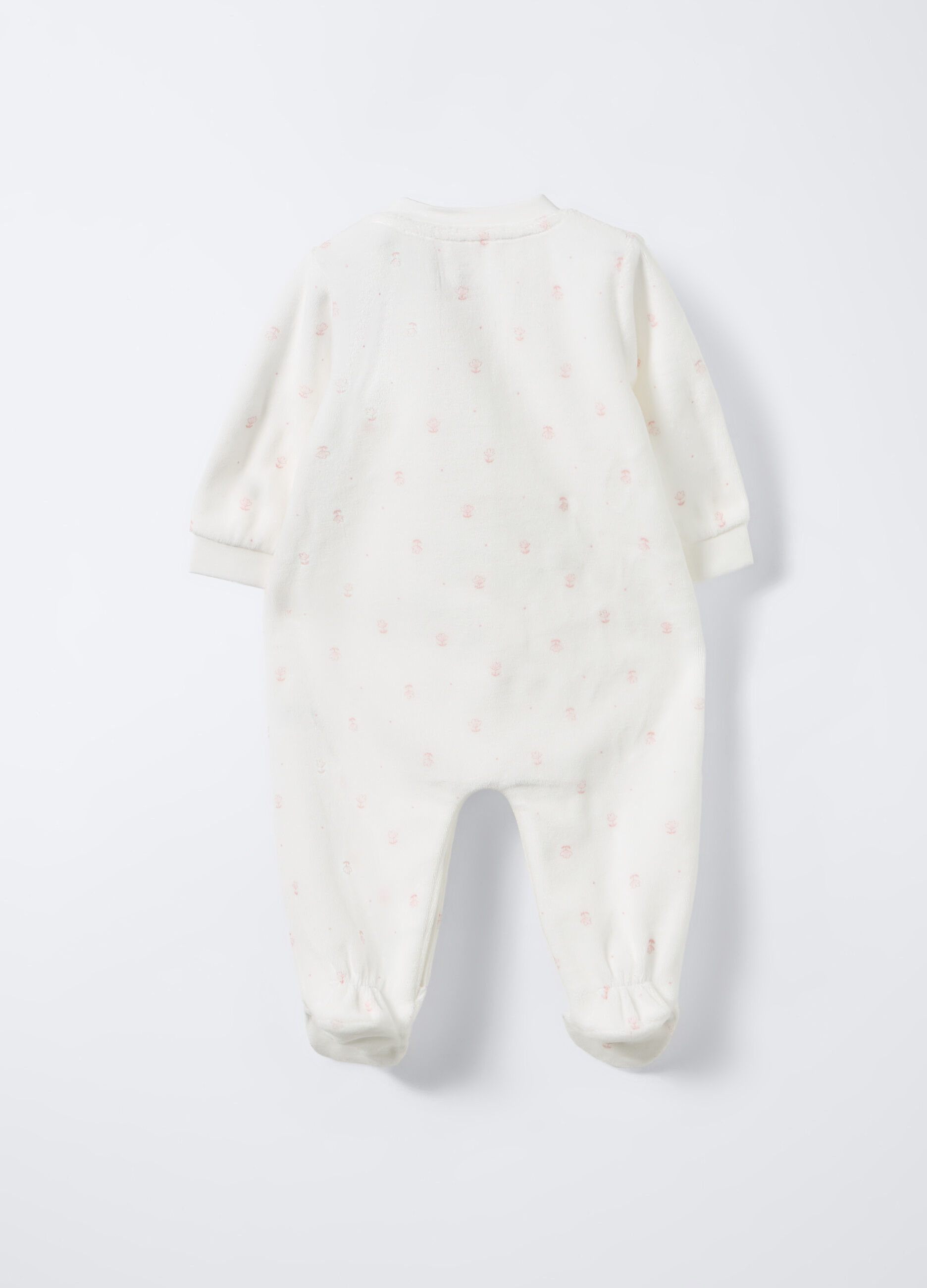 Tutina misto cotone velour neonata_1