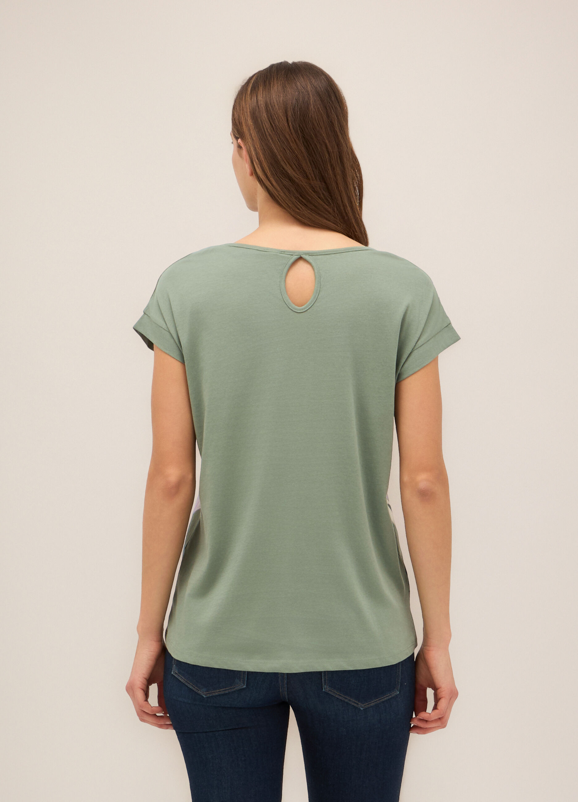 T-shirt in puro cotone donna_1