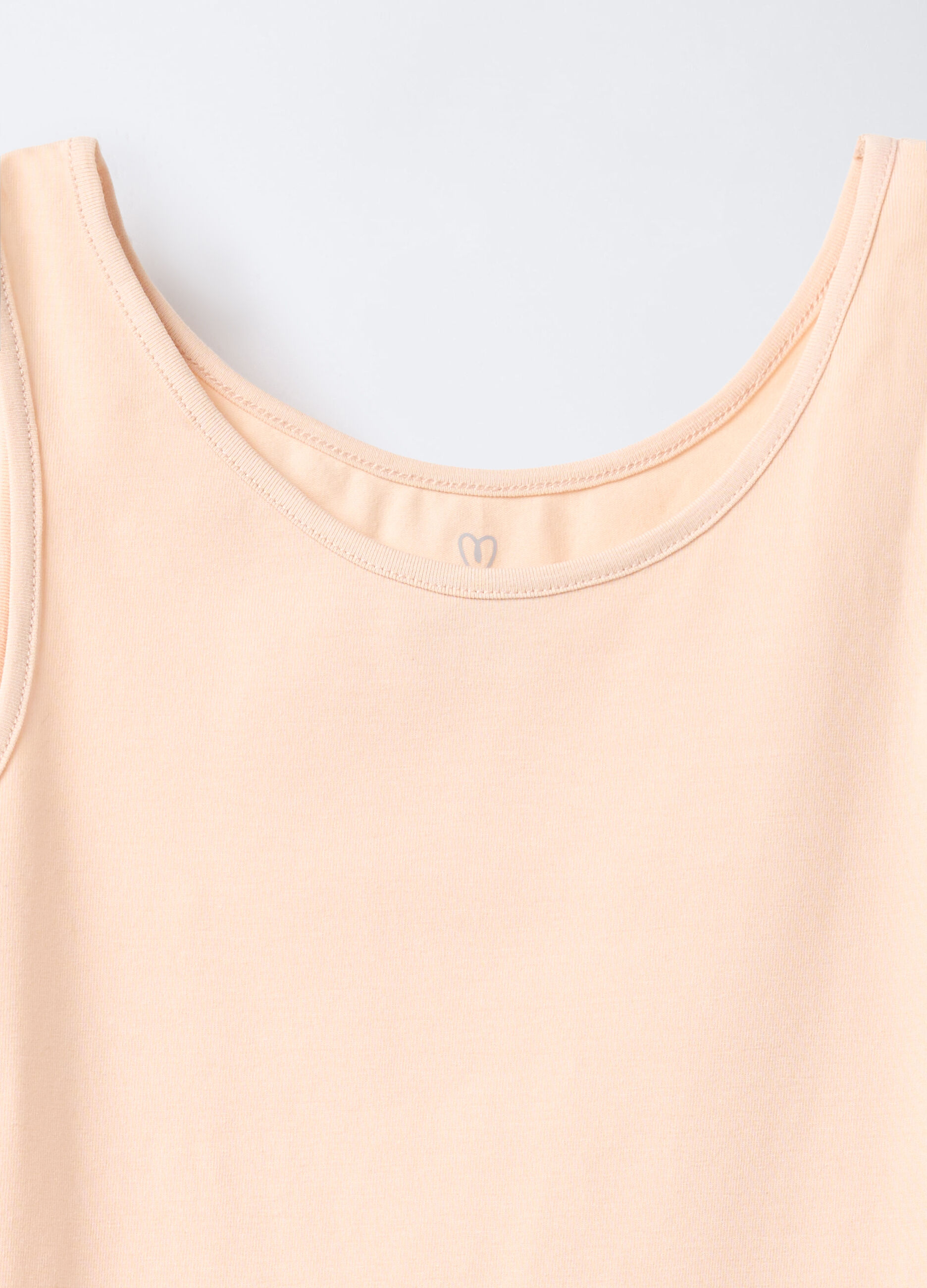 Pack 3 canotte in jersey di cotone stretch ragazza_2