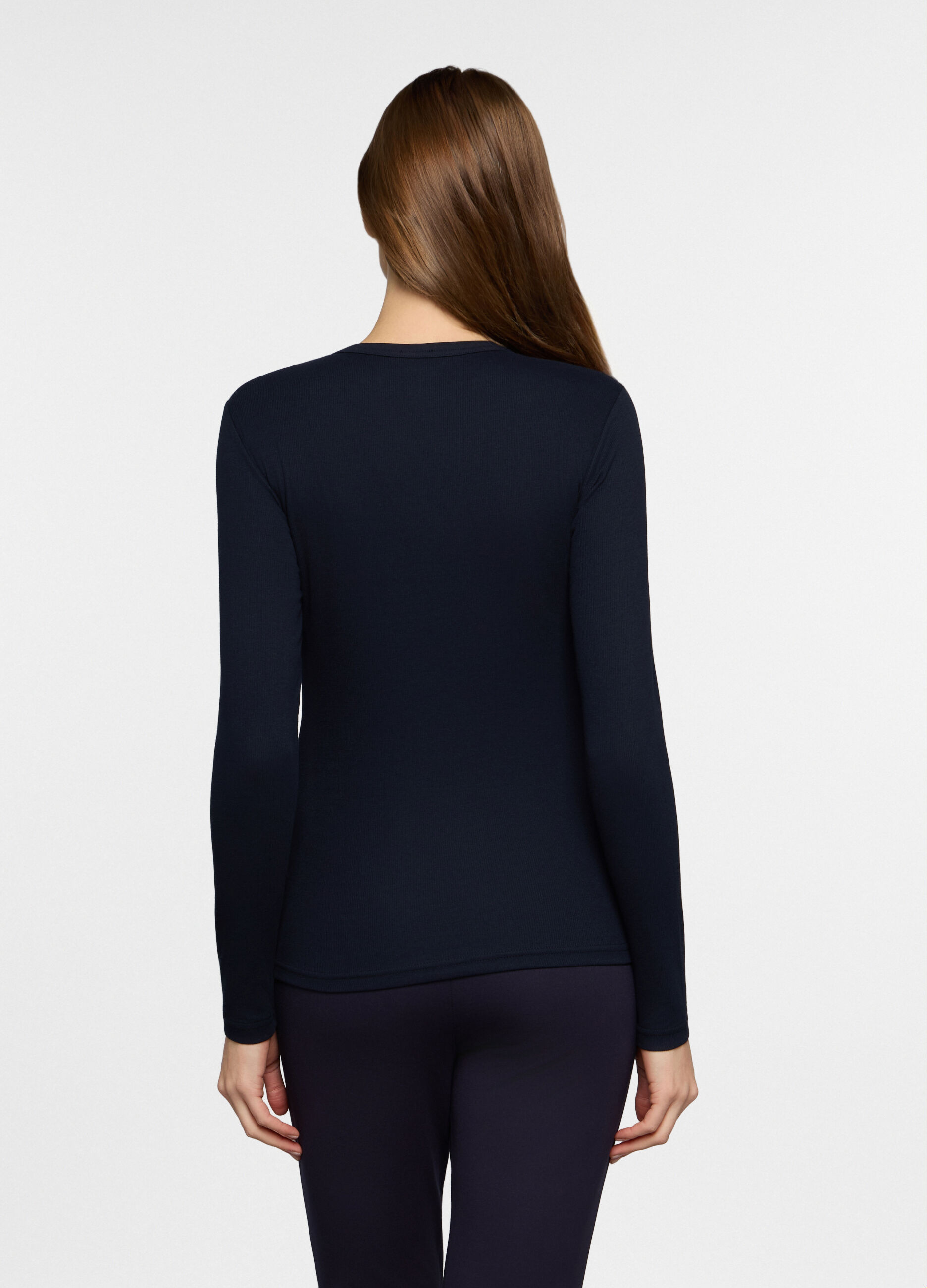 T-shirt girocollo stretch donna_1