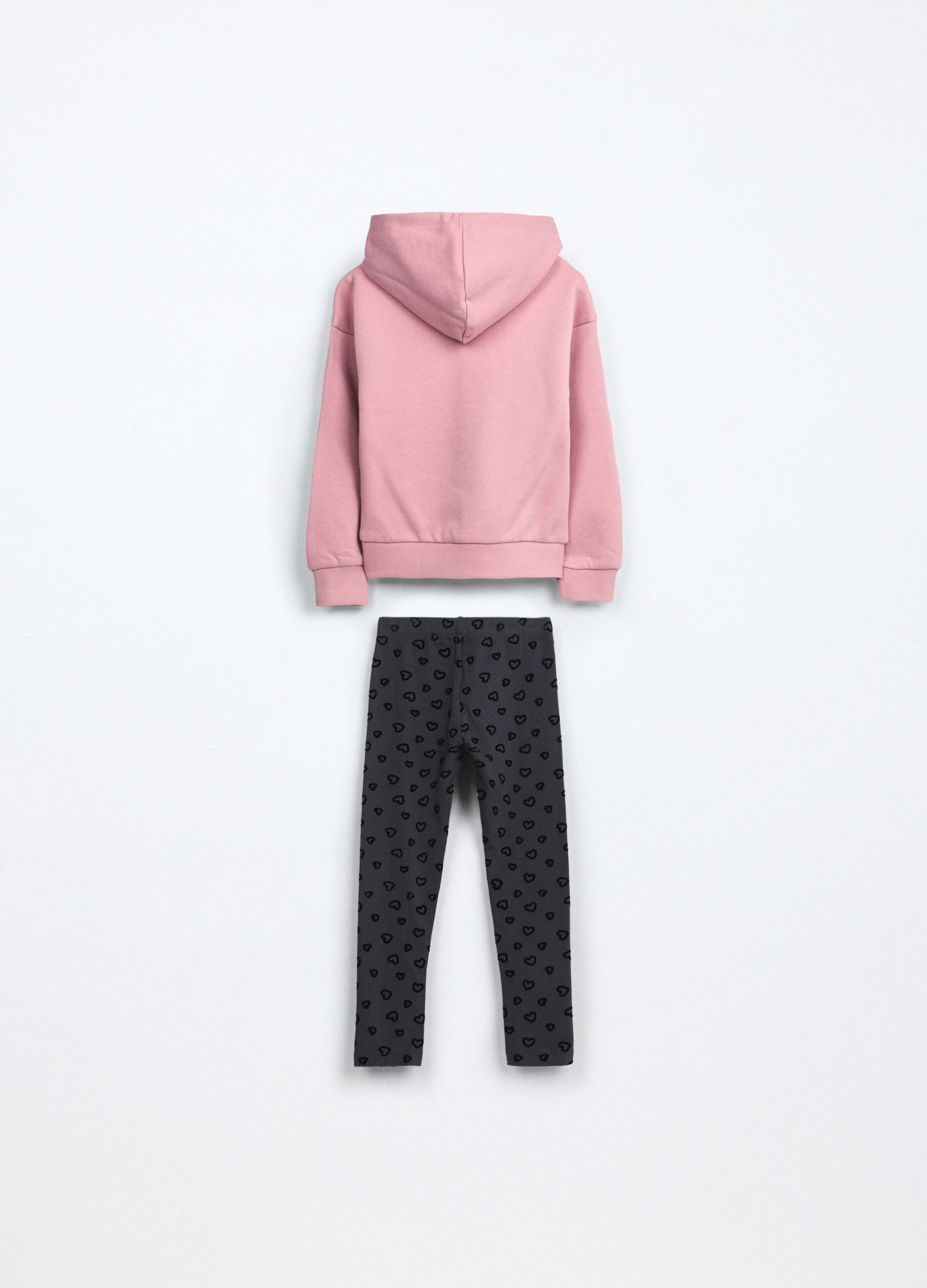 Jogging set in french terry stretch bambina_1