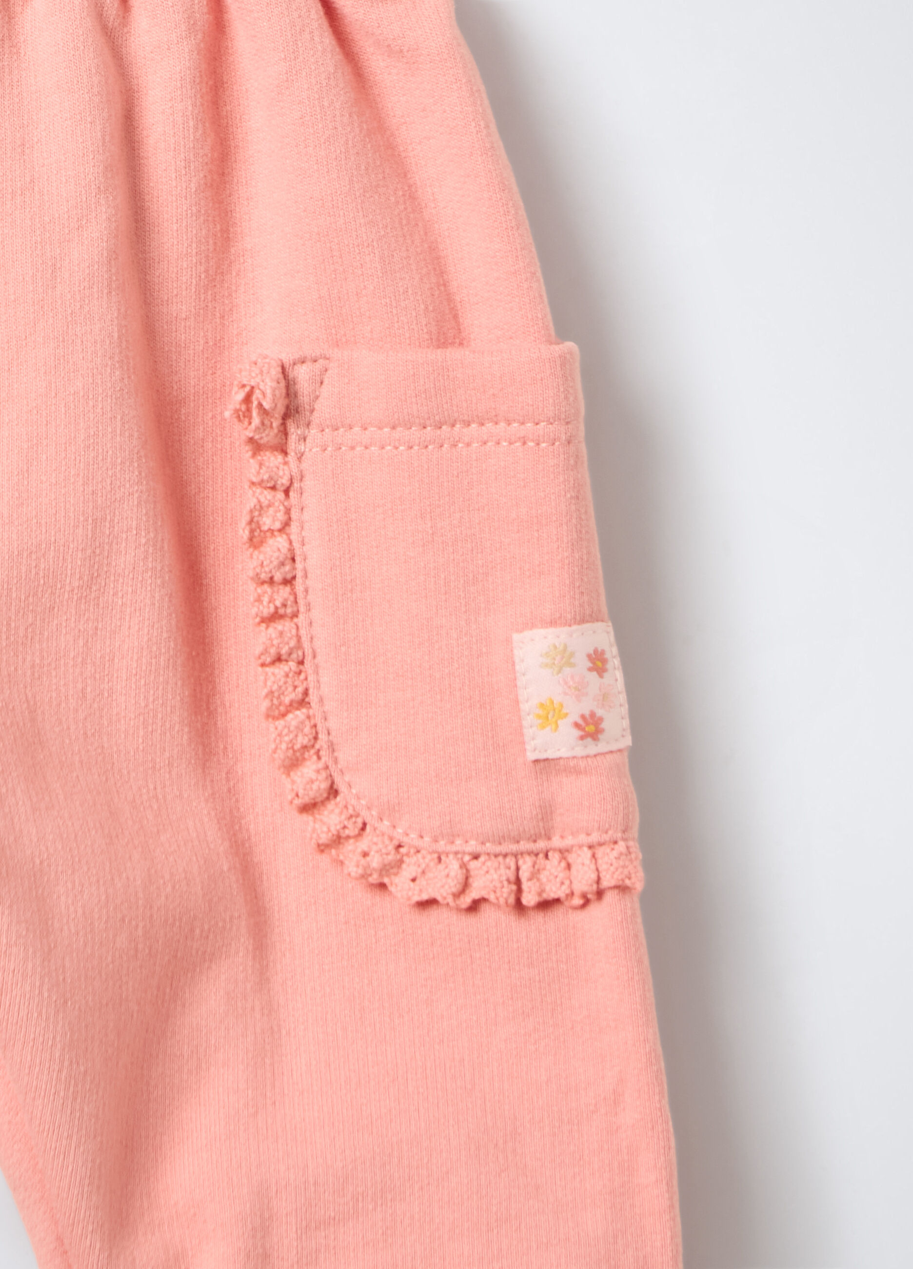 Jogging set in felpa di puro cotone neonata