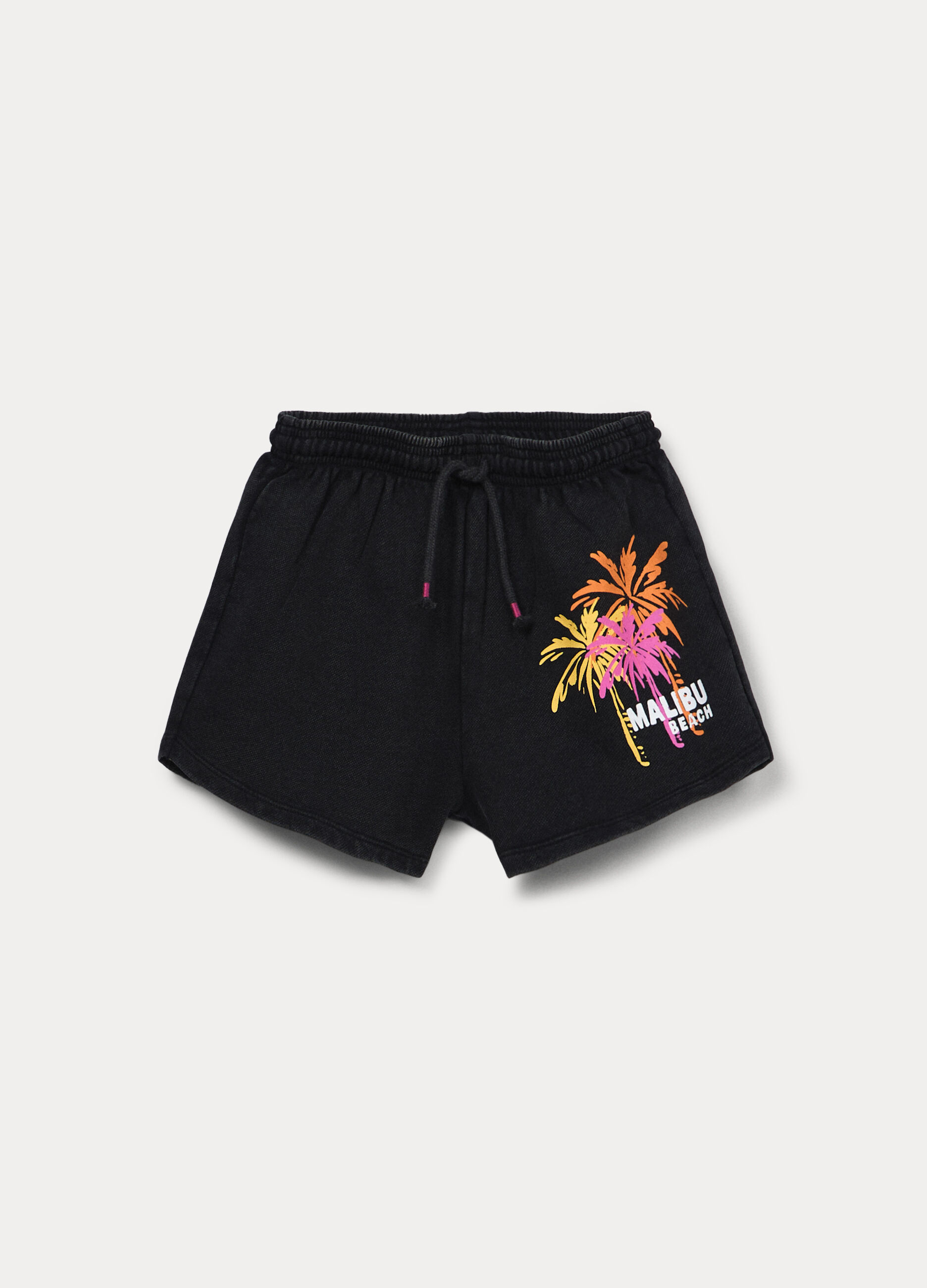 Shorts in french terry di puro cotone ragazza_0