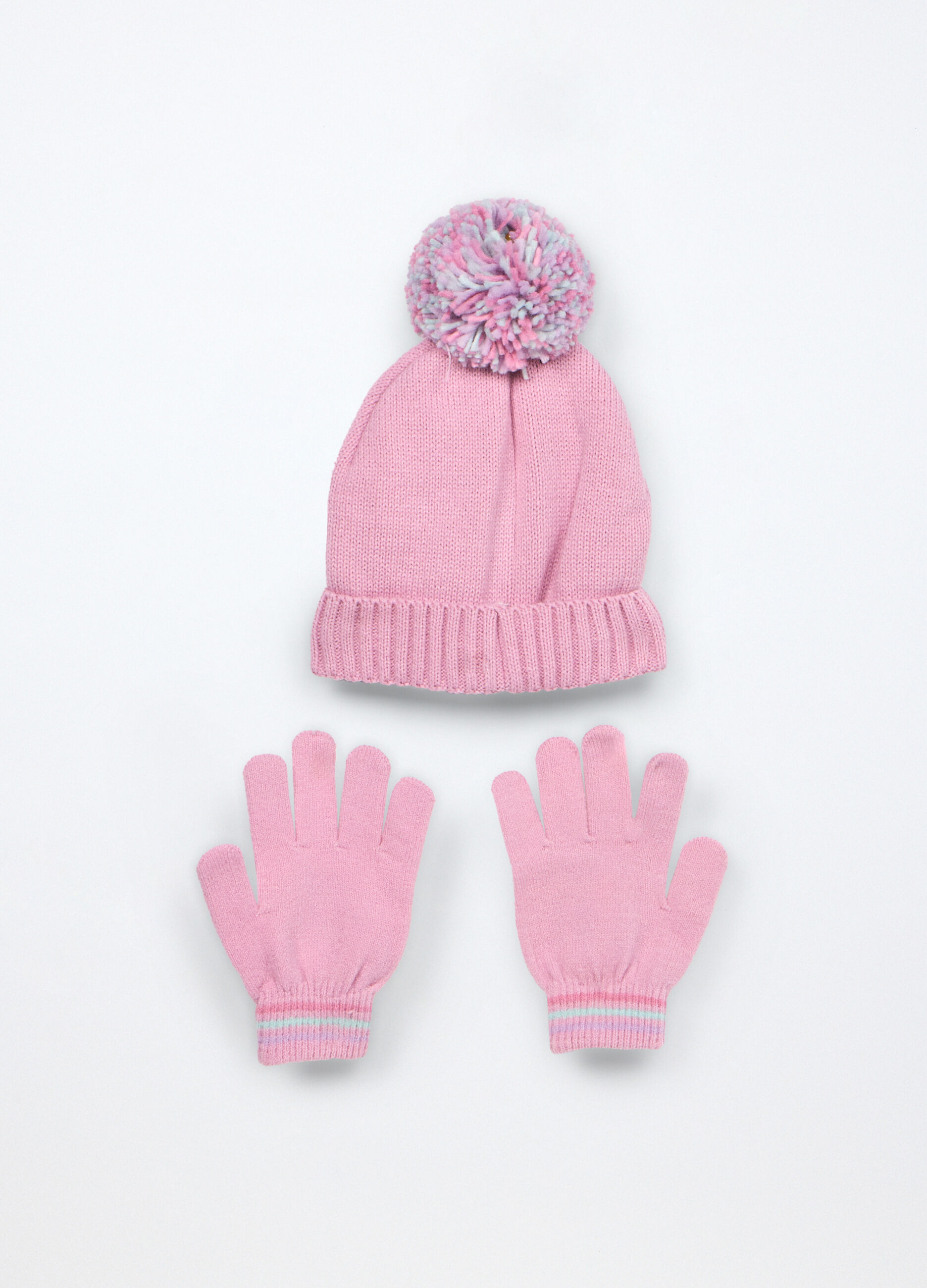 Set berretto + sciarpa tricot _1