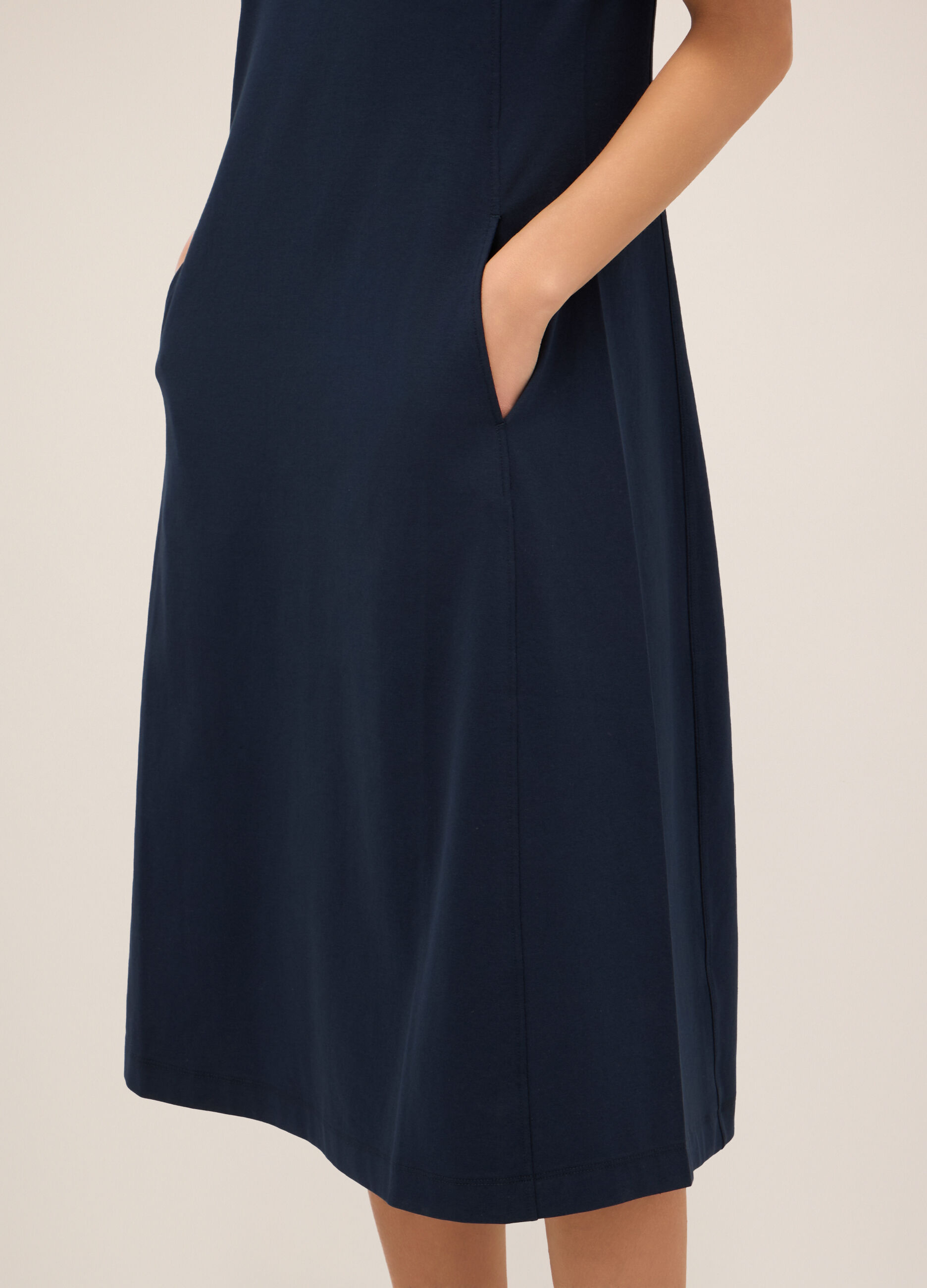 Abito in jersey di cotone stretch donna_2