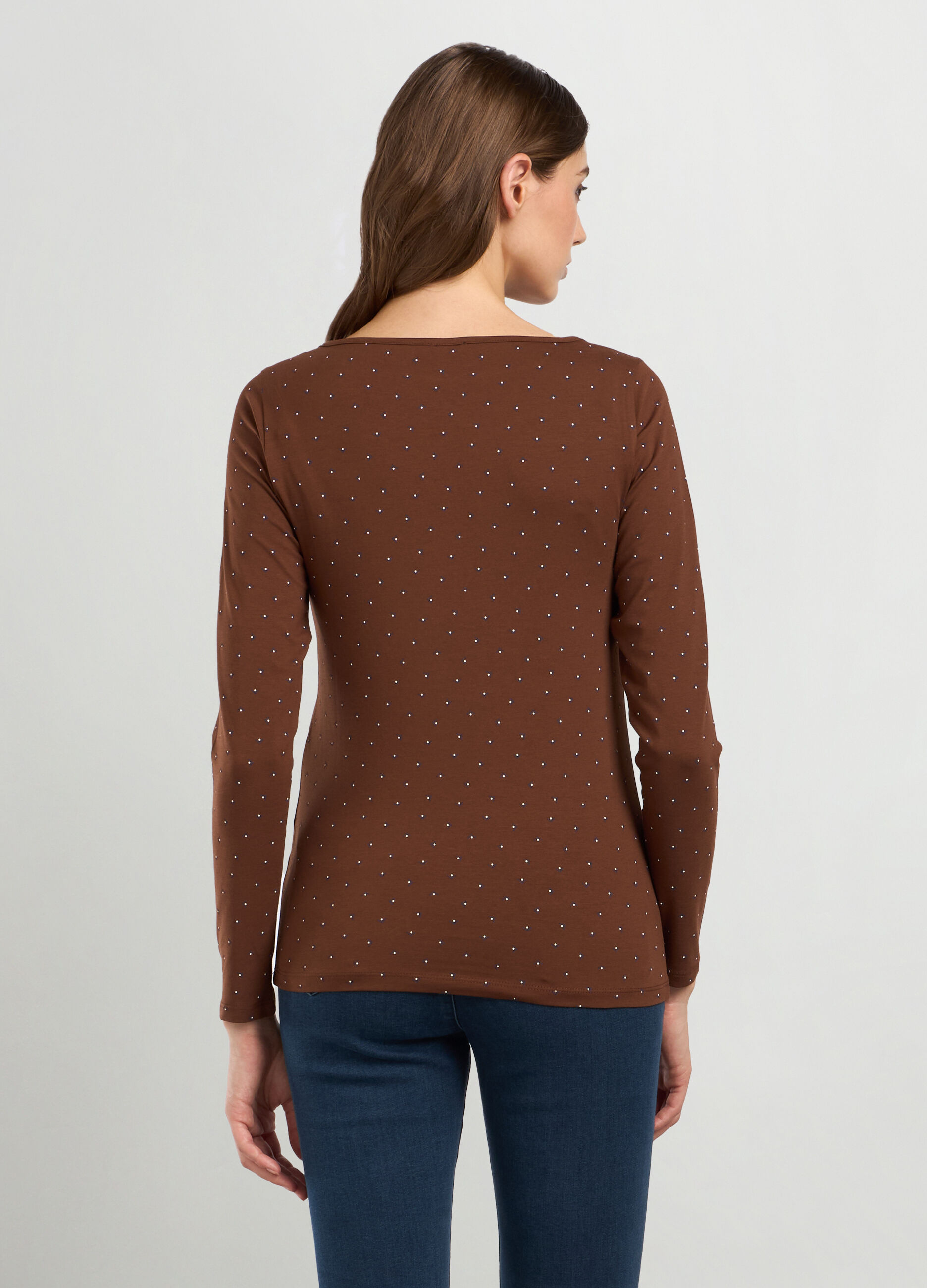 T-shirt in cotone stretch donna_1