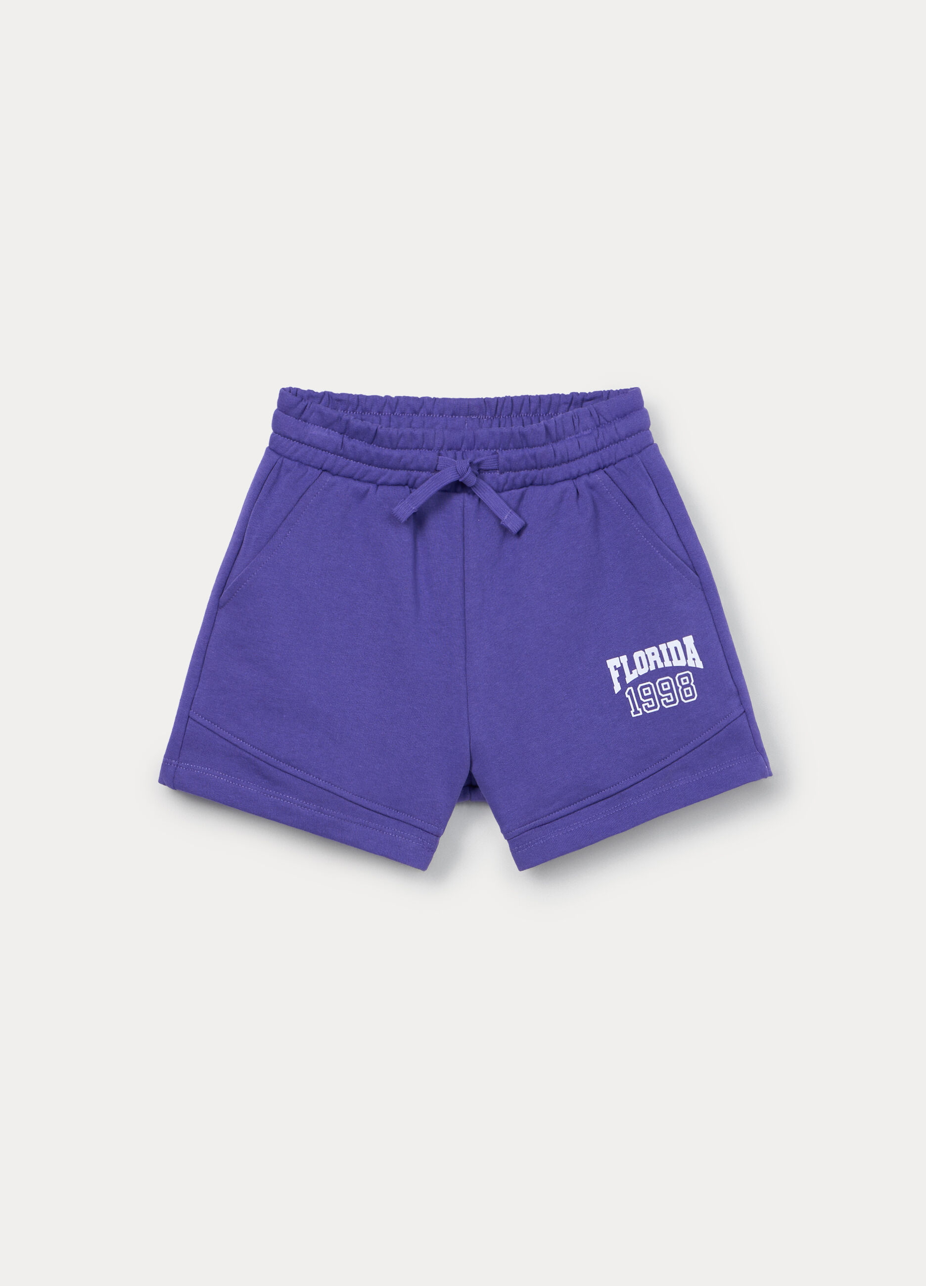 Shorts in french terry misto cotone ragazza_0