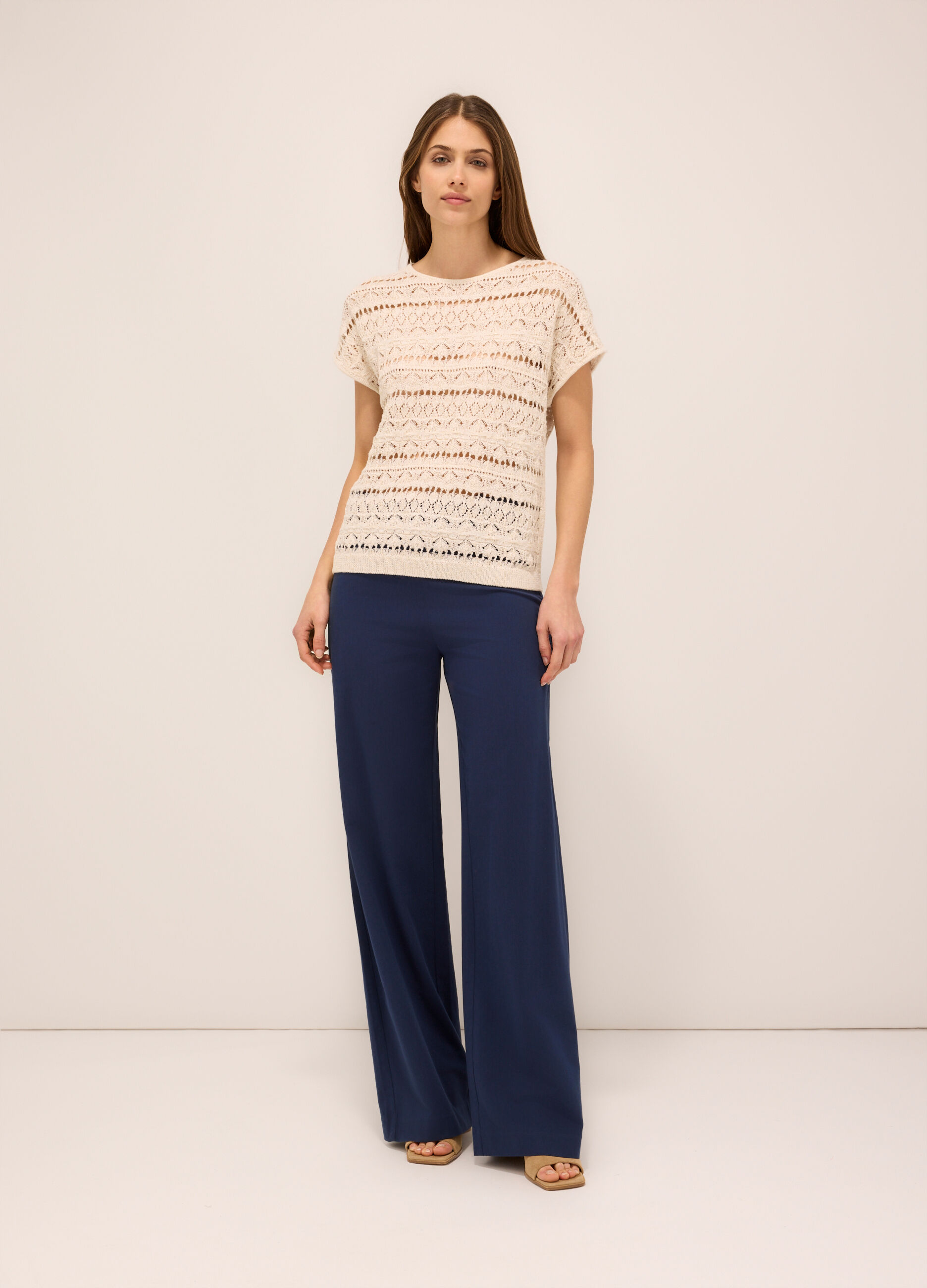 Pantaloni misto viscosa donna_0