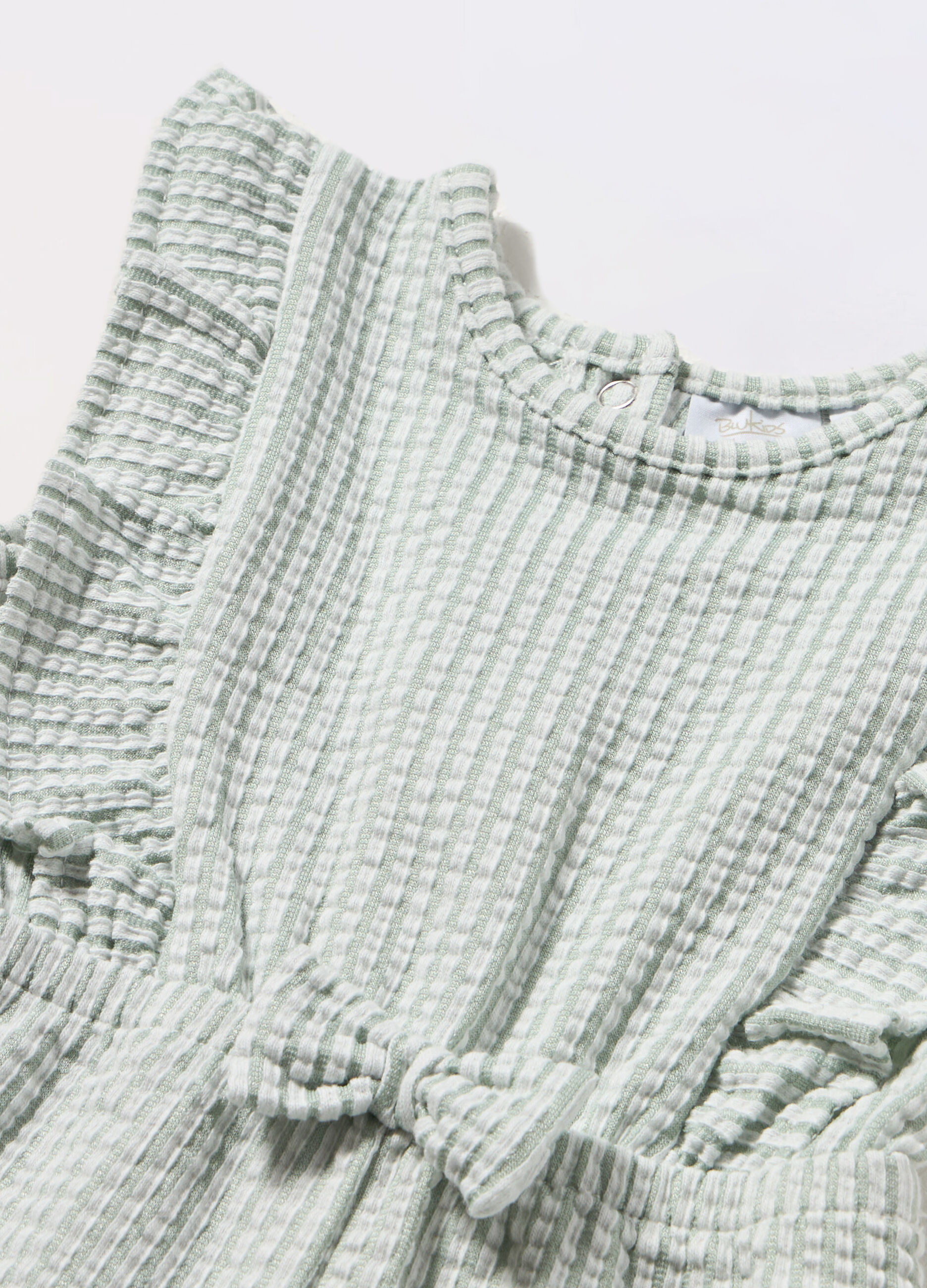 Tutina misto cotone a righe neonata_1