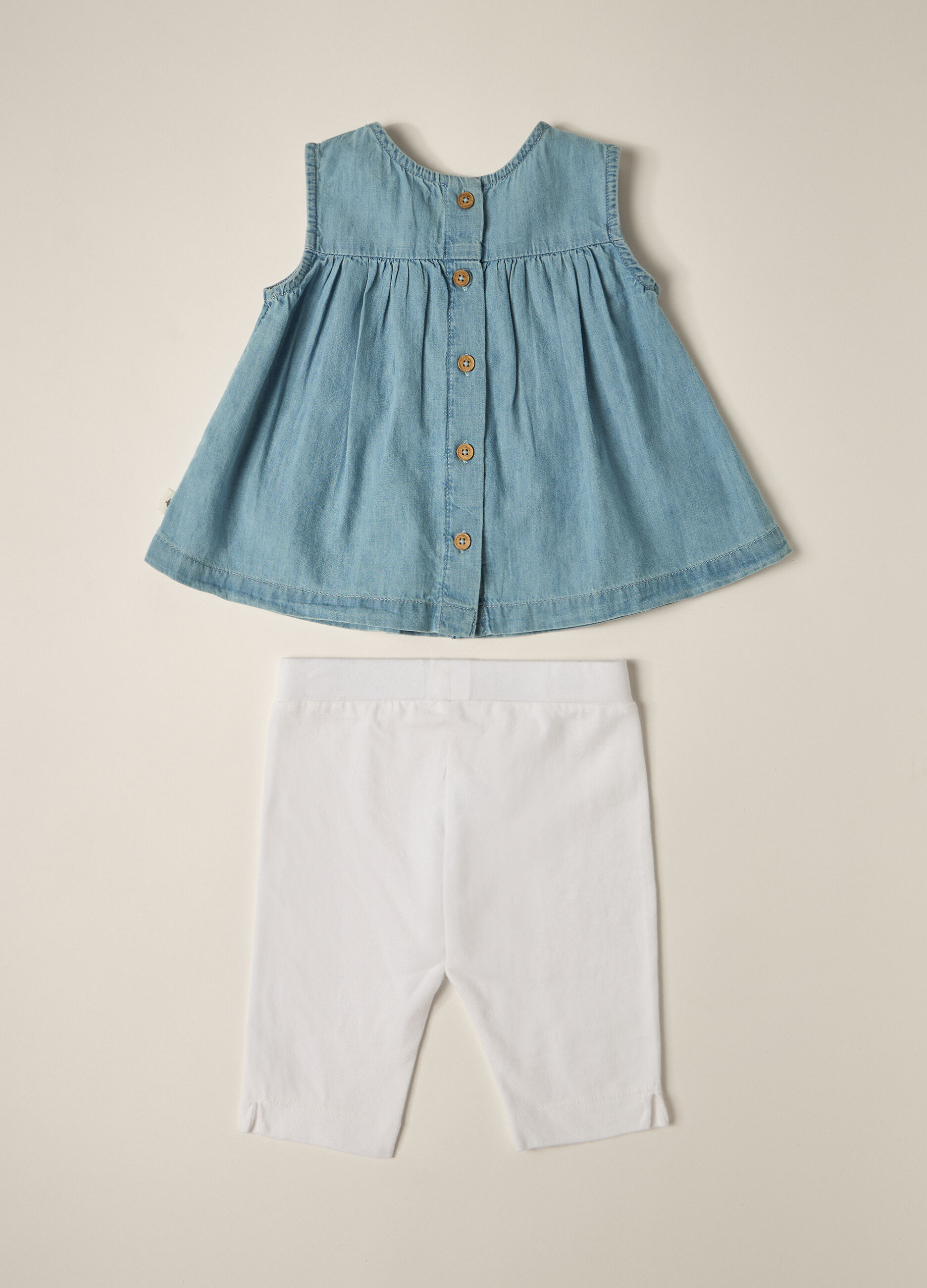 Jogging set in puro cotone IANA neonata_3