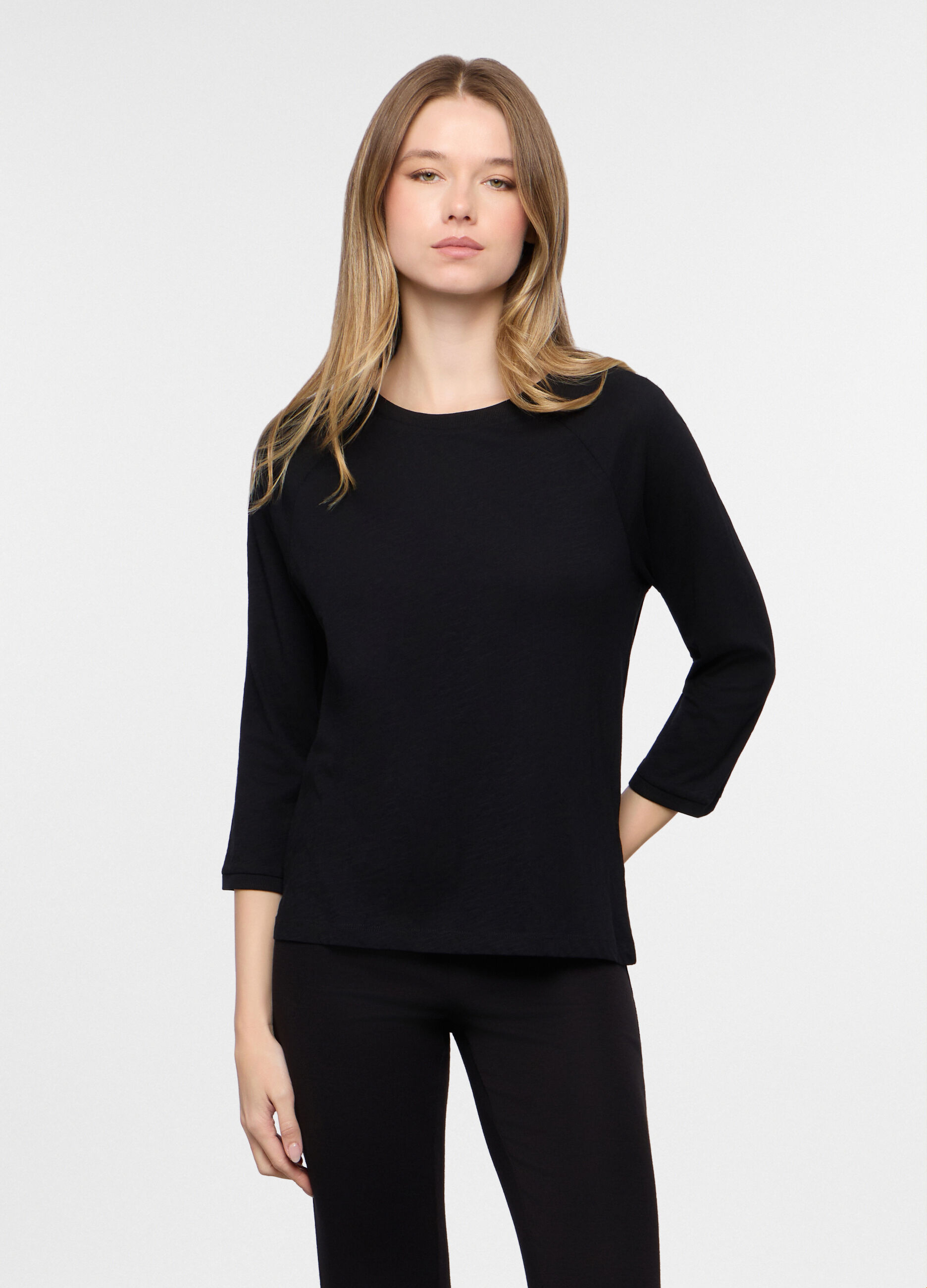 T-shirt girocollo donna_0
