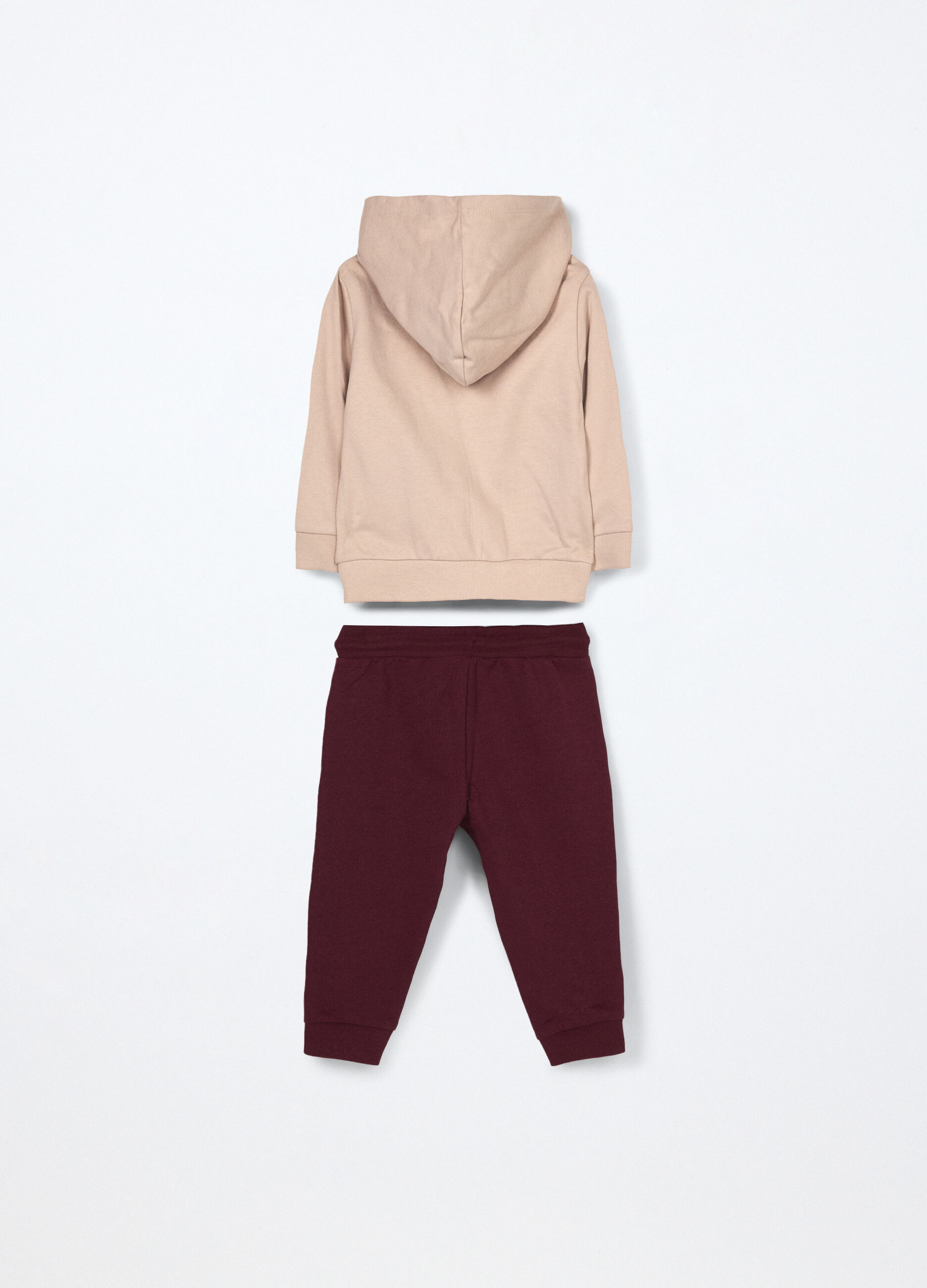 Jogging set in puro cotone fleece neonato_1