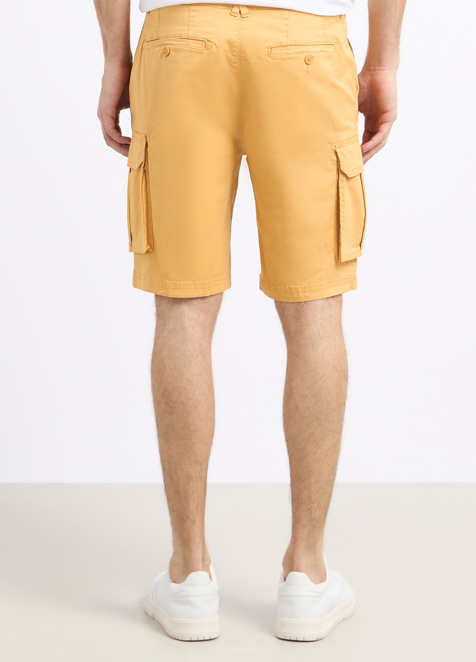 Shorts cargo in cotone stretch uomo_1