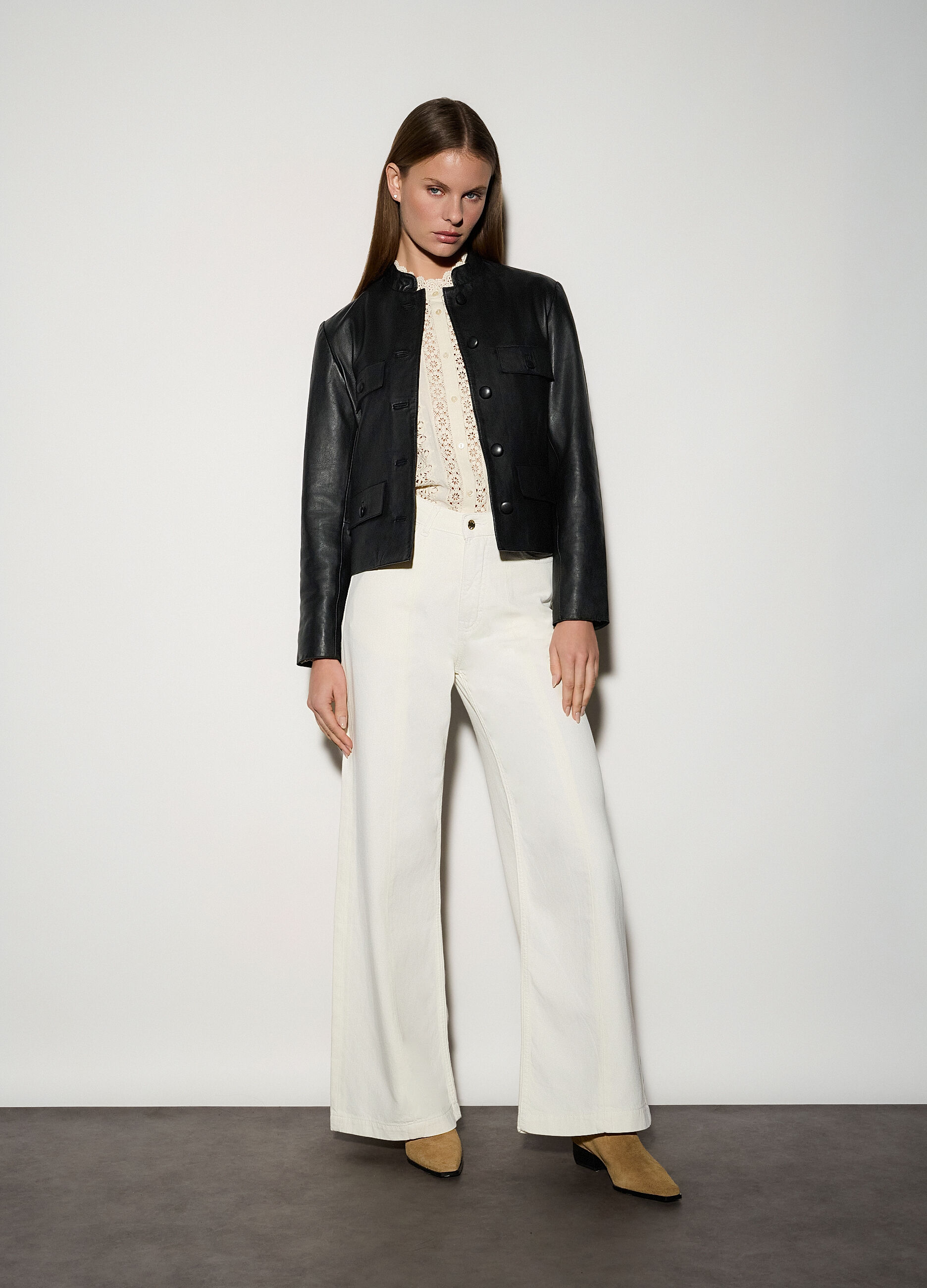 Giacca in vera pelle donna_0