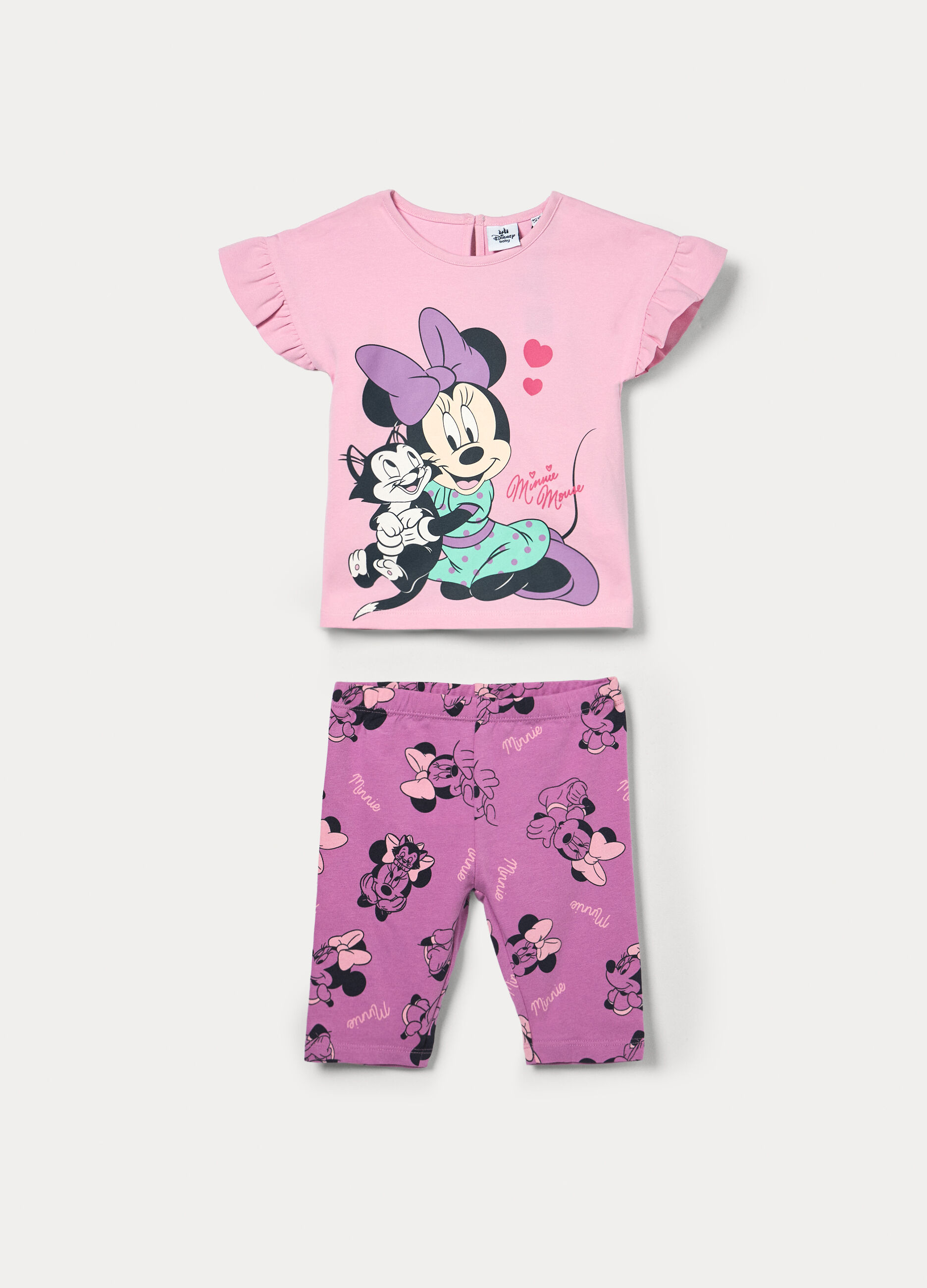 Jogging set Disney in jersey di cotone stretch bimba_0