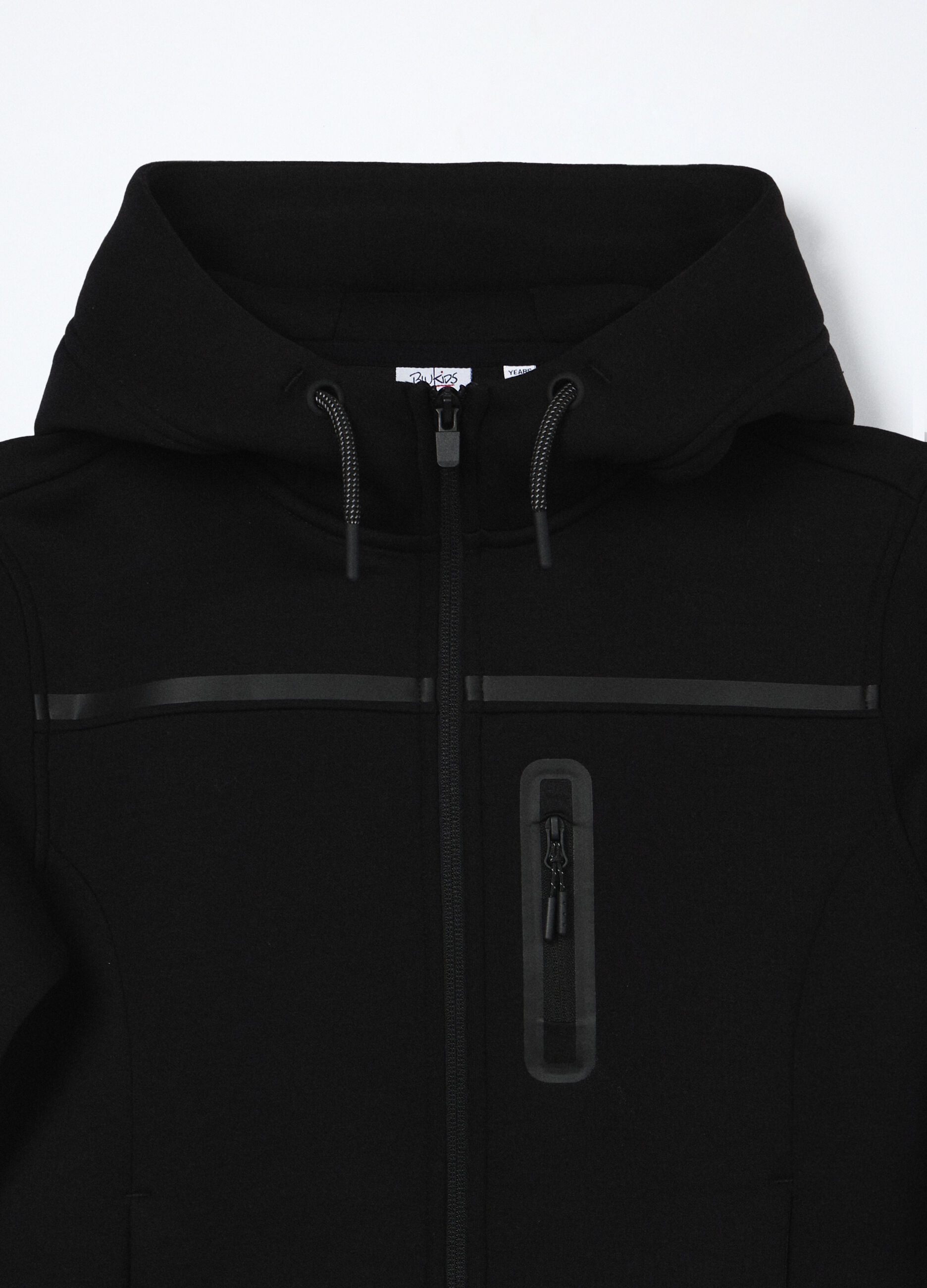 Felpa full zip in misto viscosa fleece ragazzo_2