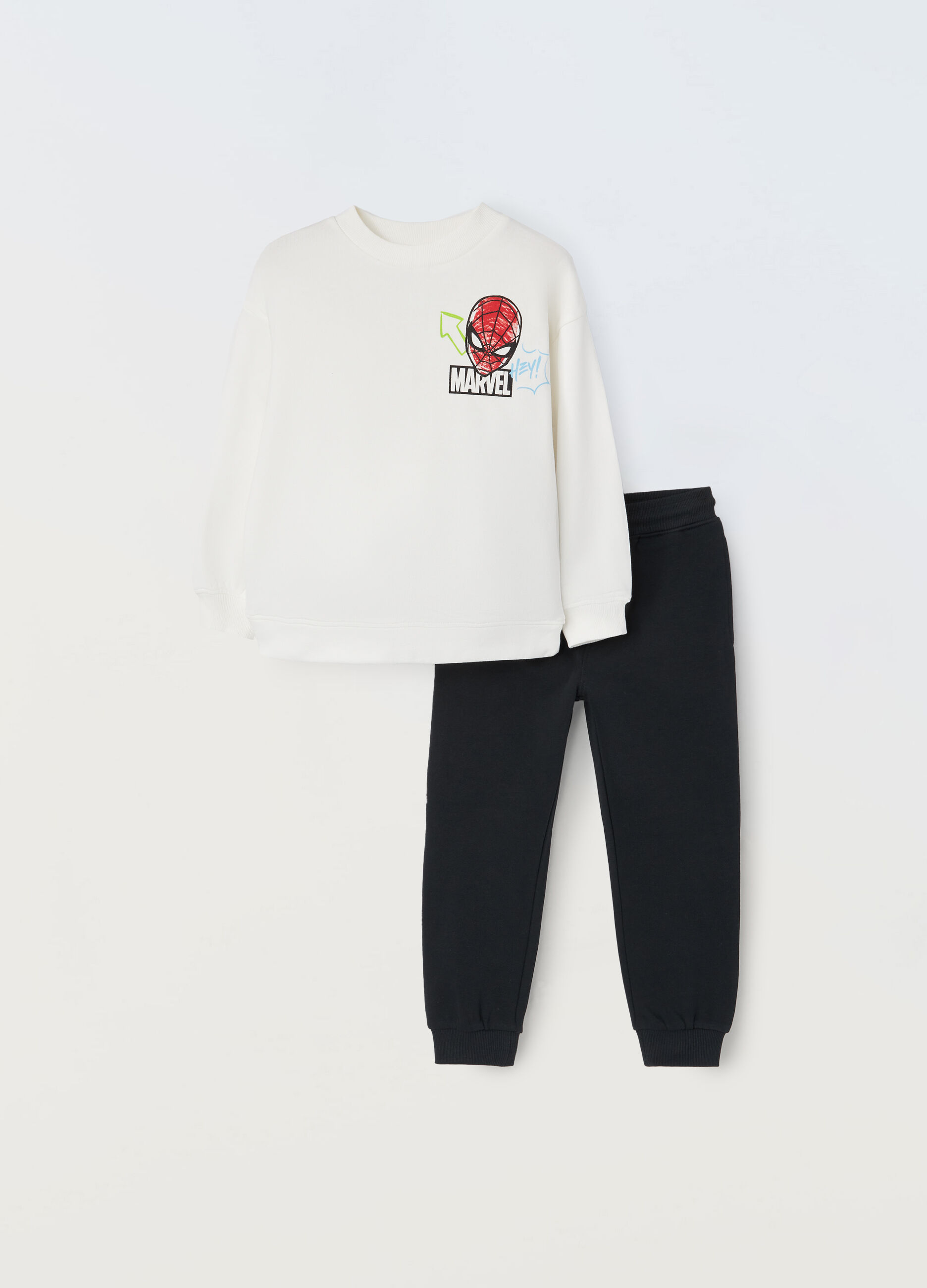 Jogging set in felpa di puro cotone bambino_0