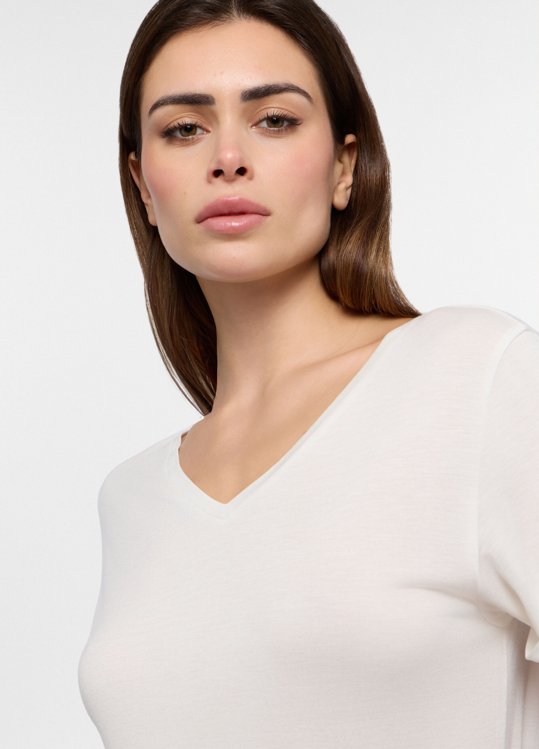 T-shirt in pura viscosa donna_2