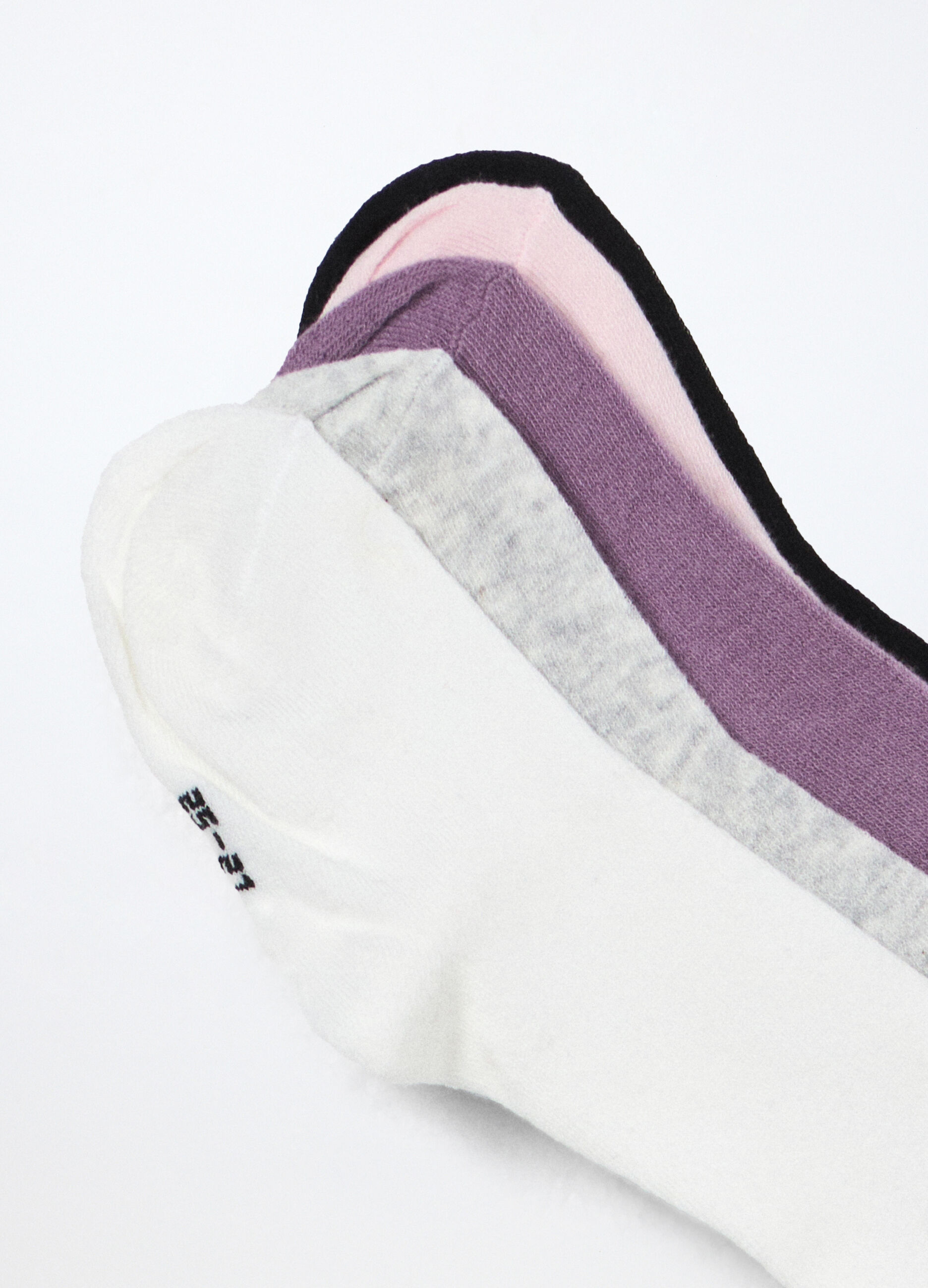 Pack 5 calze lunghe misto cotone stretch bambina_2