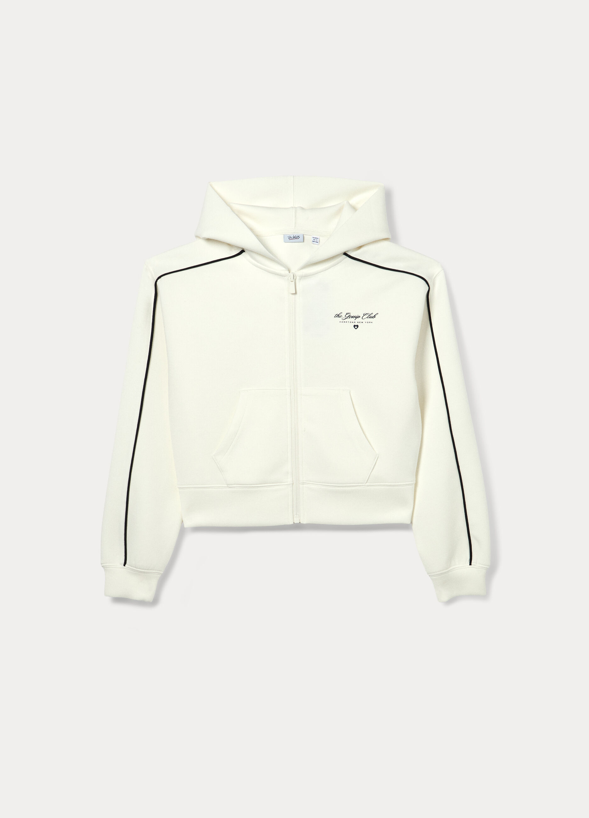 Felpa con cappuccio misto modal ragazza_0