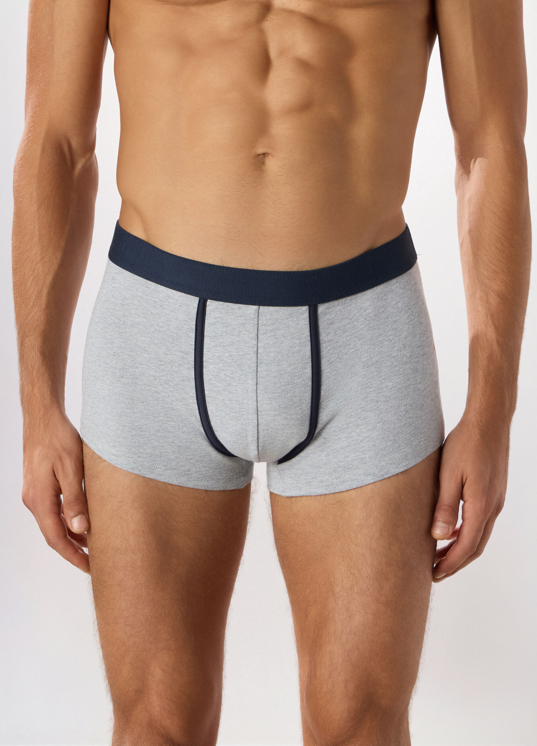Boxer in cotone stretch mélange uomo_2