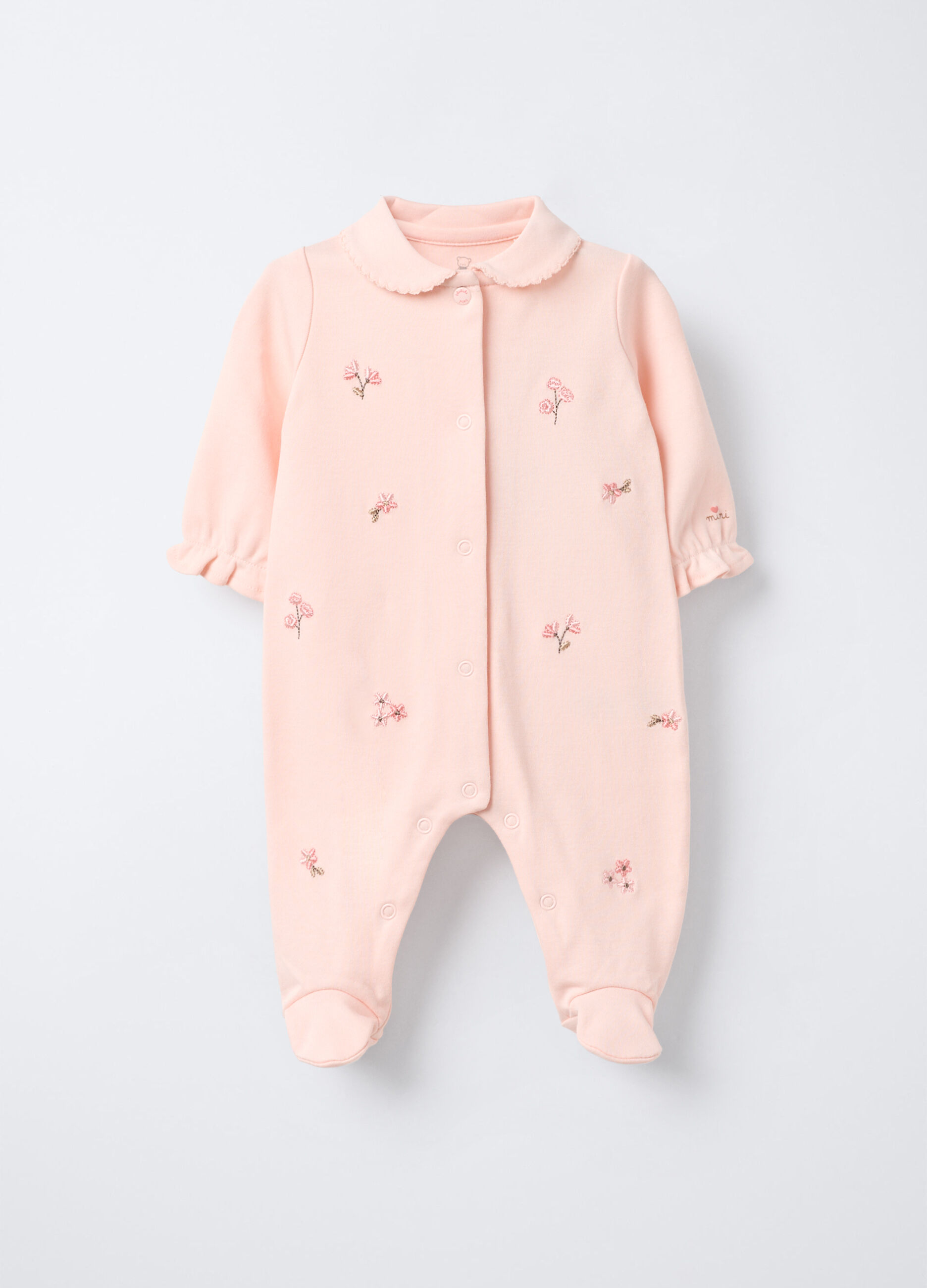 Tutina in interlock di puro cotone neonata