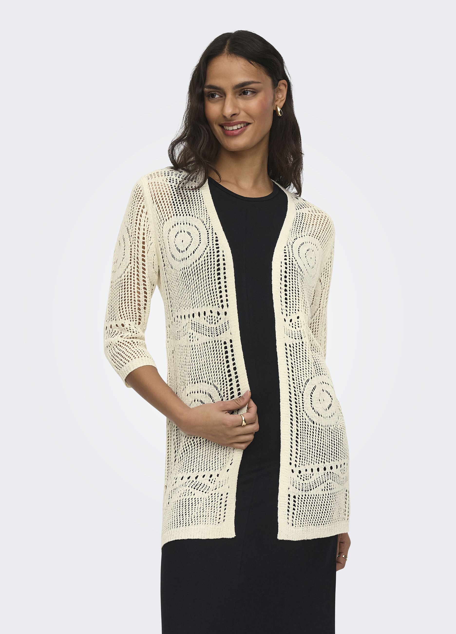 Cardigan in maglia con scollo a V