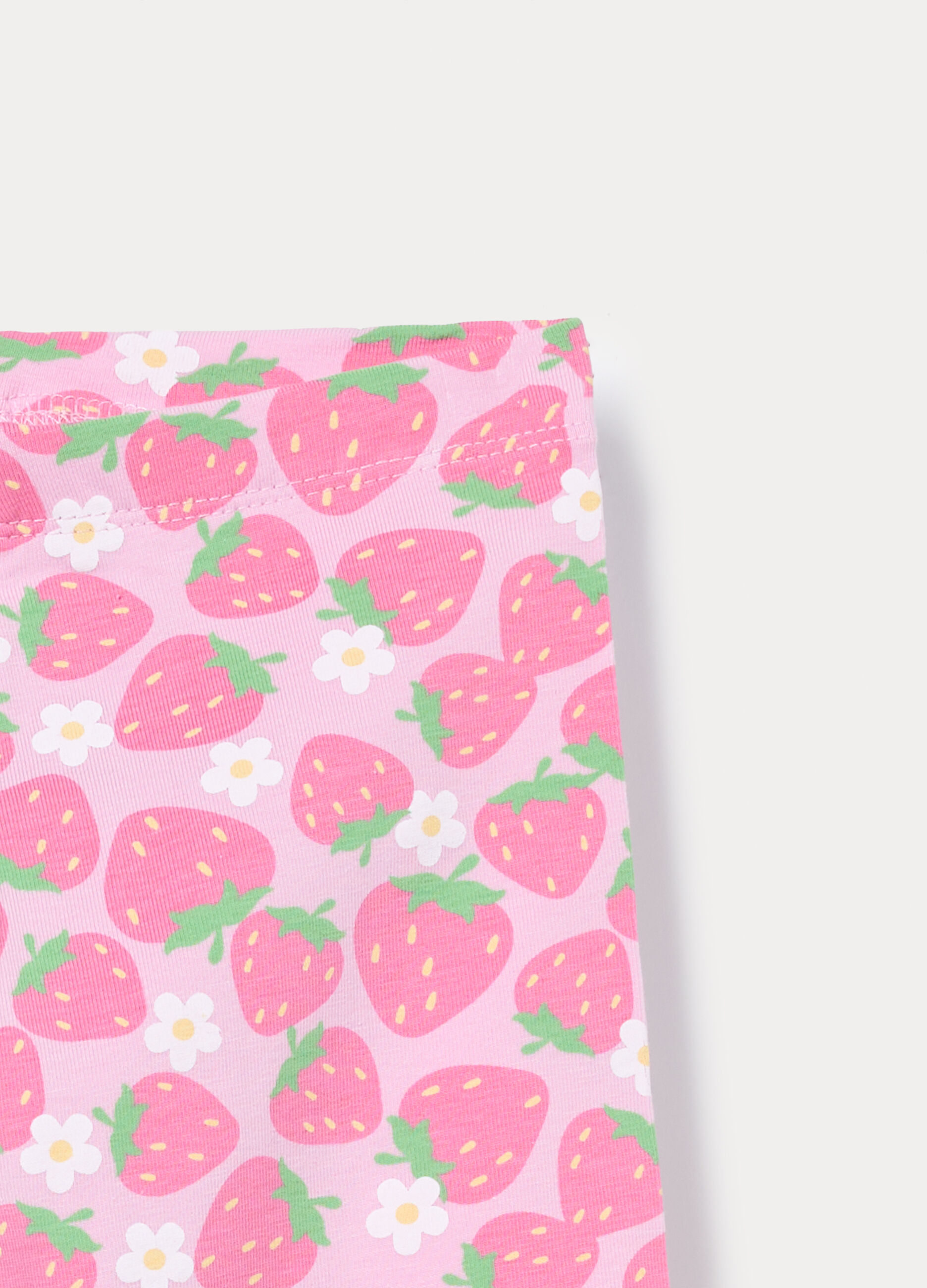 Leggings in jersey di cotone stretch bambina_2