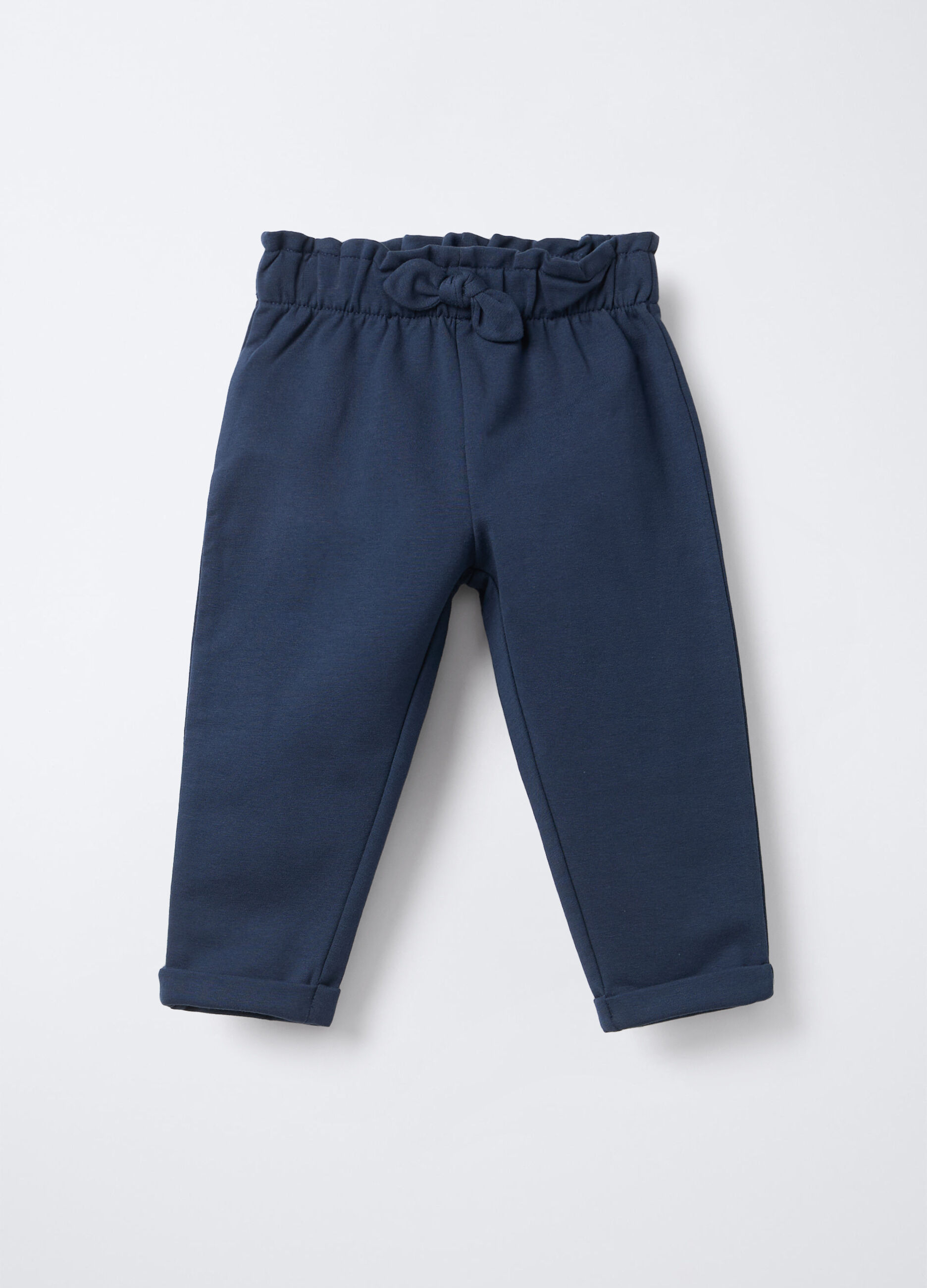 Jogger in cotone garzato stretch Fit Regular bimba_0