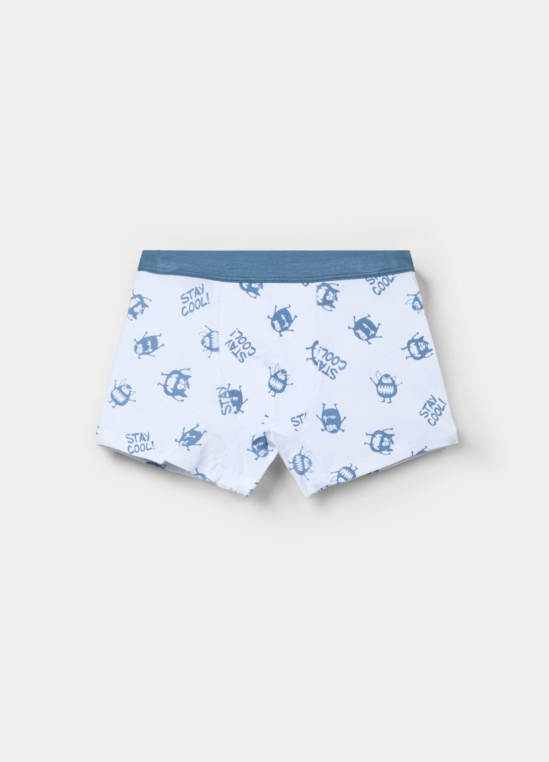 Boxer in jersey di cotone stretch bambino_0