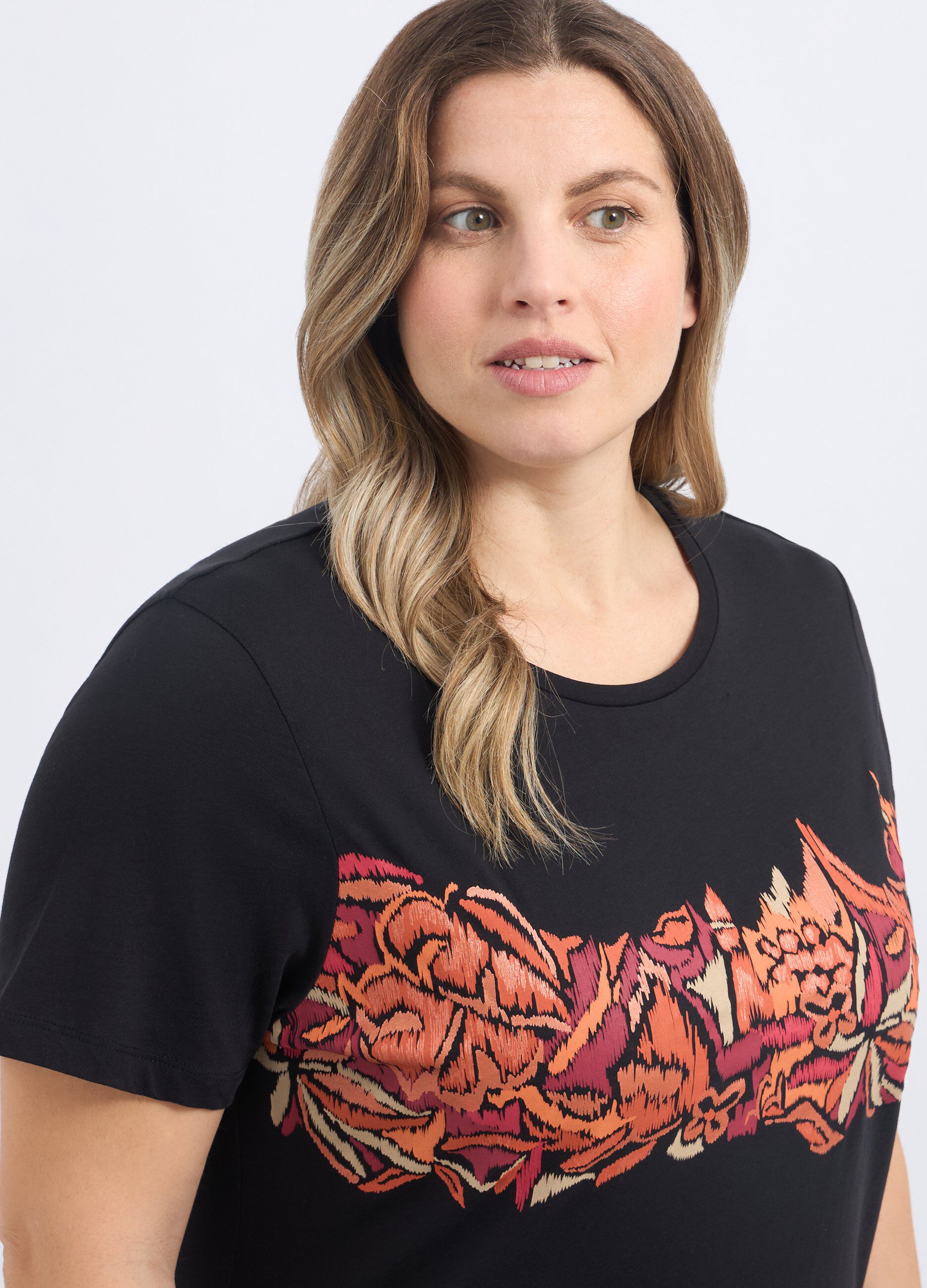 T-shirt in puro cotone donna curvy_2