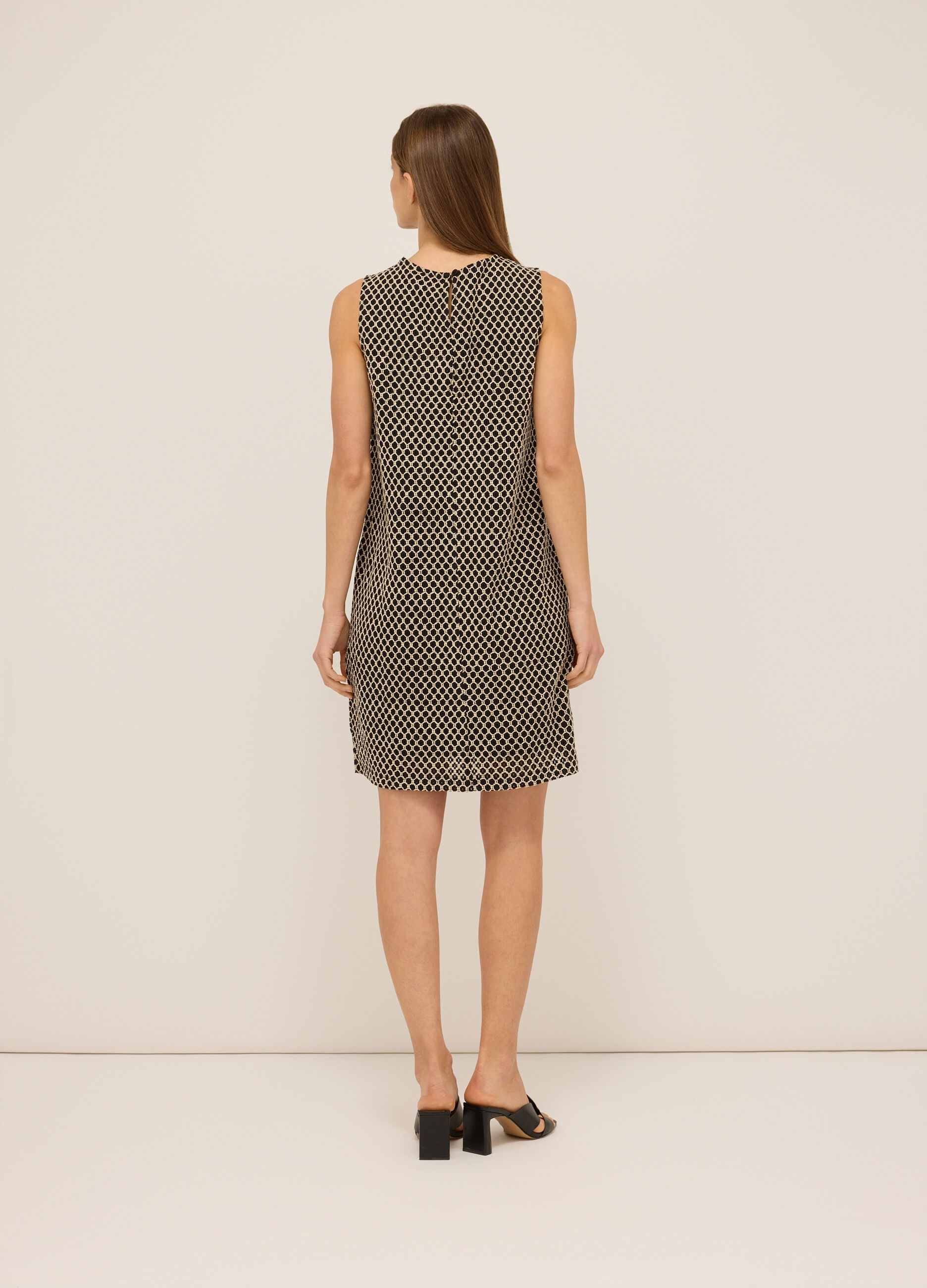 Abito corto in pizzo donna