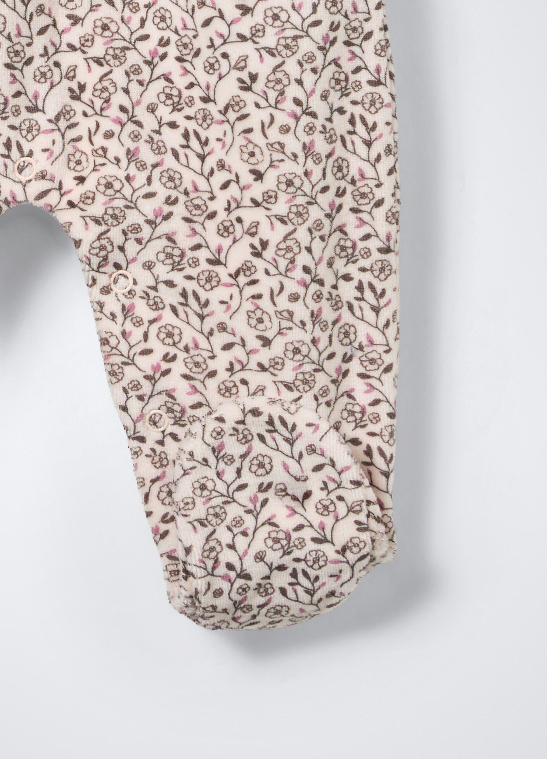 Tutina velour misto cotone neonata_2