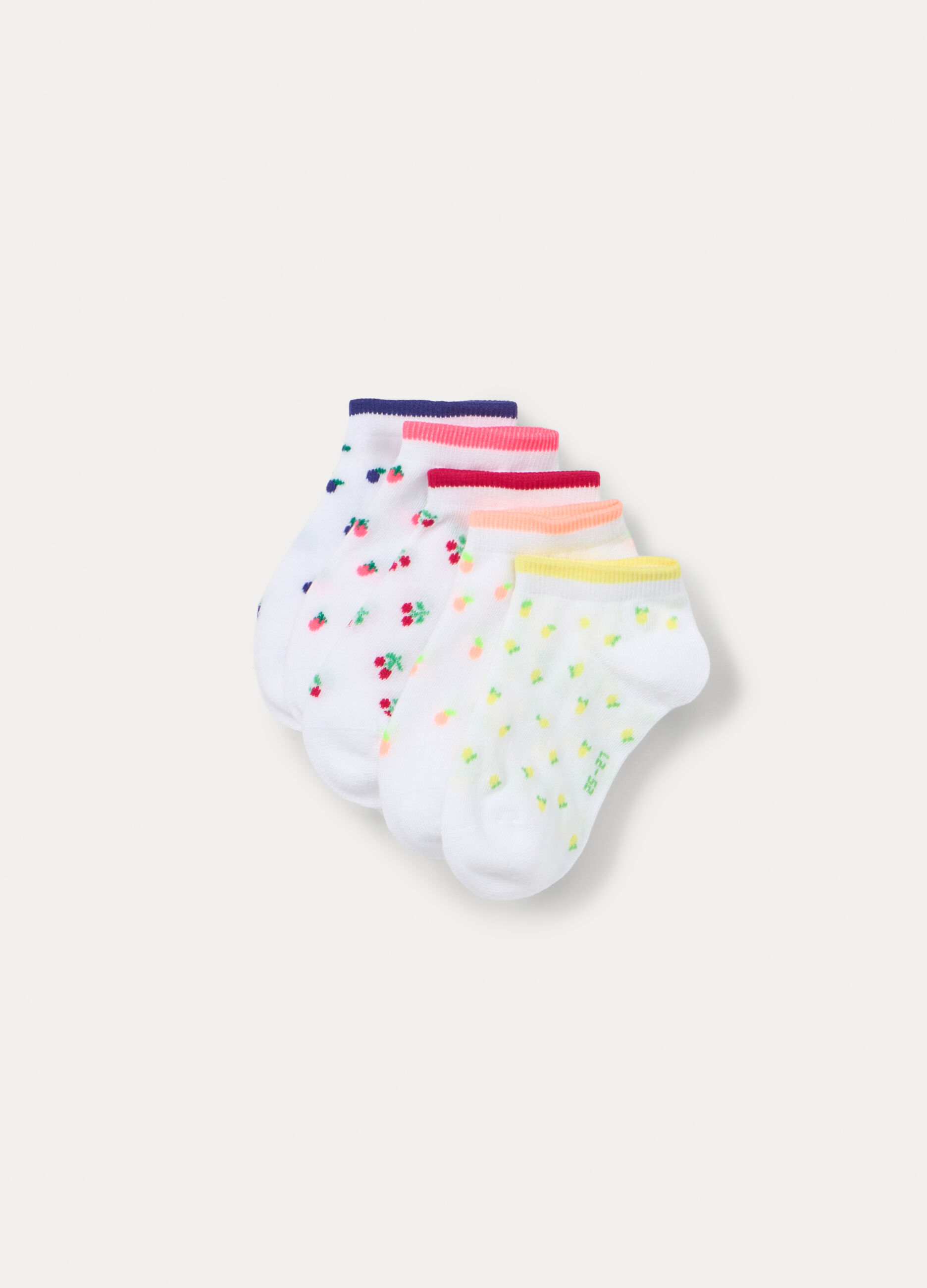 Pack 5 calze corte in misto cotone stretch_0