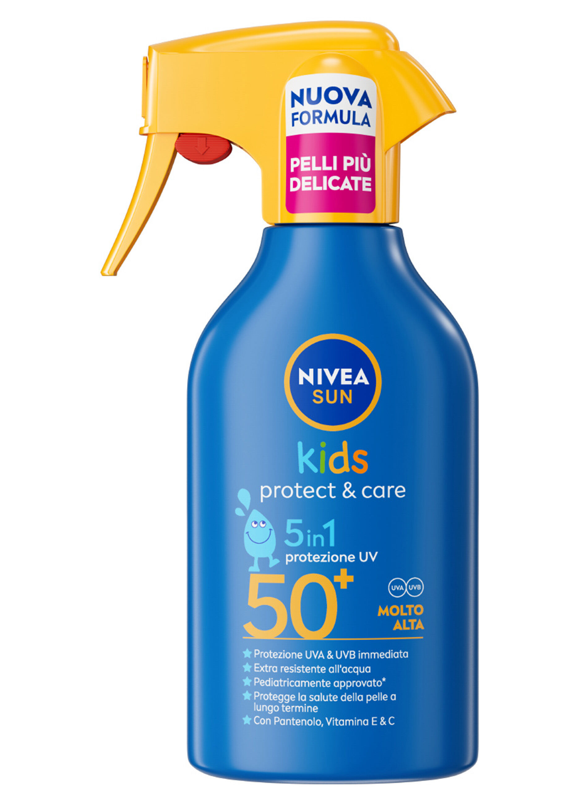 Nivea Sun Spray Solare Kids Protect & Care FP50+ 270 ml, Crema solare per bambini waterproof_0