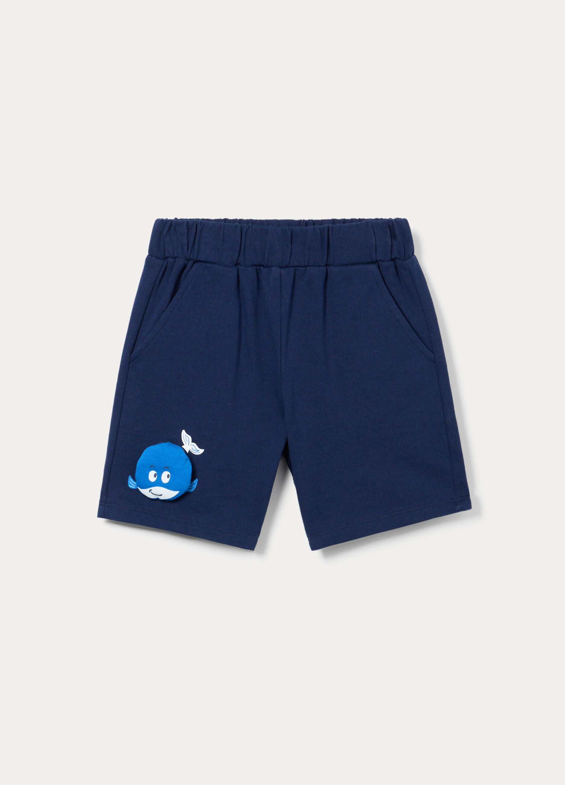 Shorts in french terry di puro cotone bimbo_0