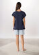 Set pigiama corto in puro cotone donna_1