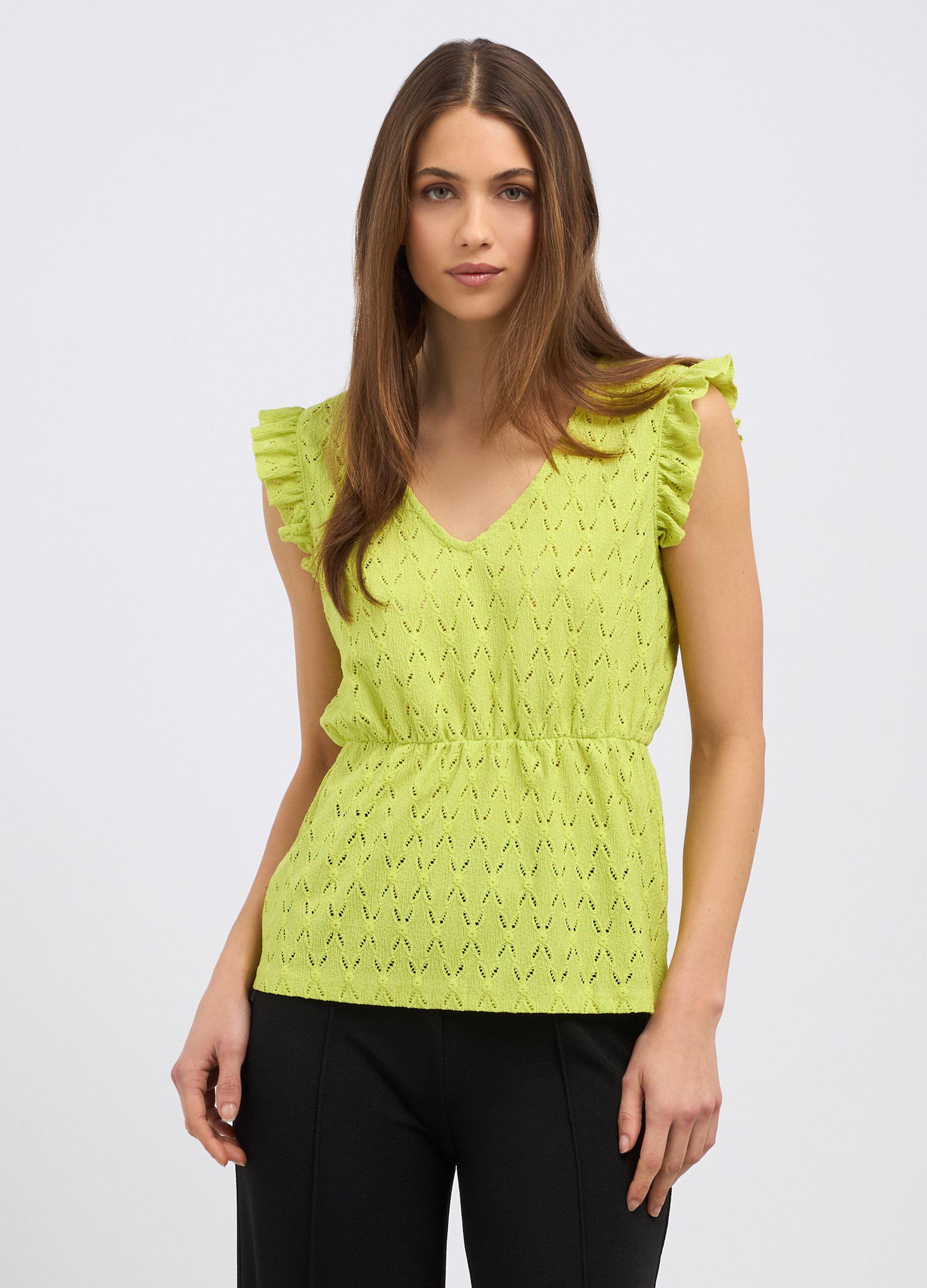 Blusa con rouches donna_0