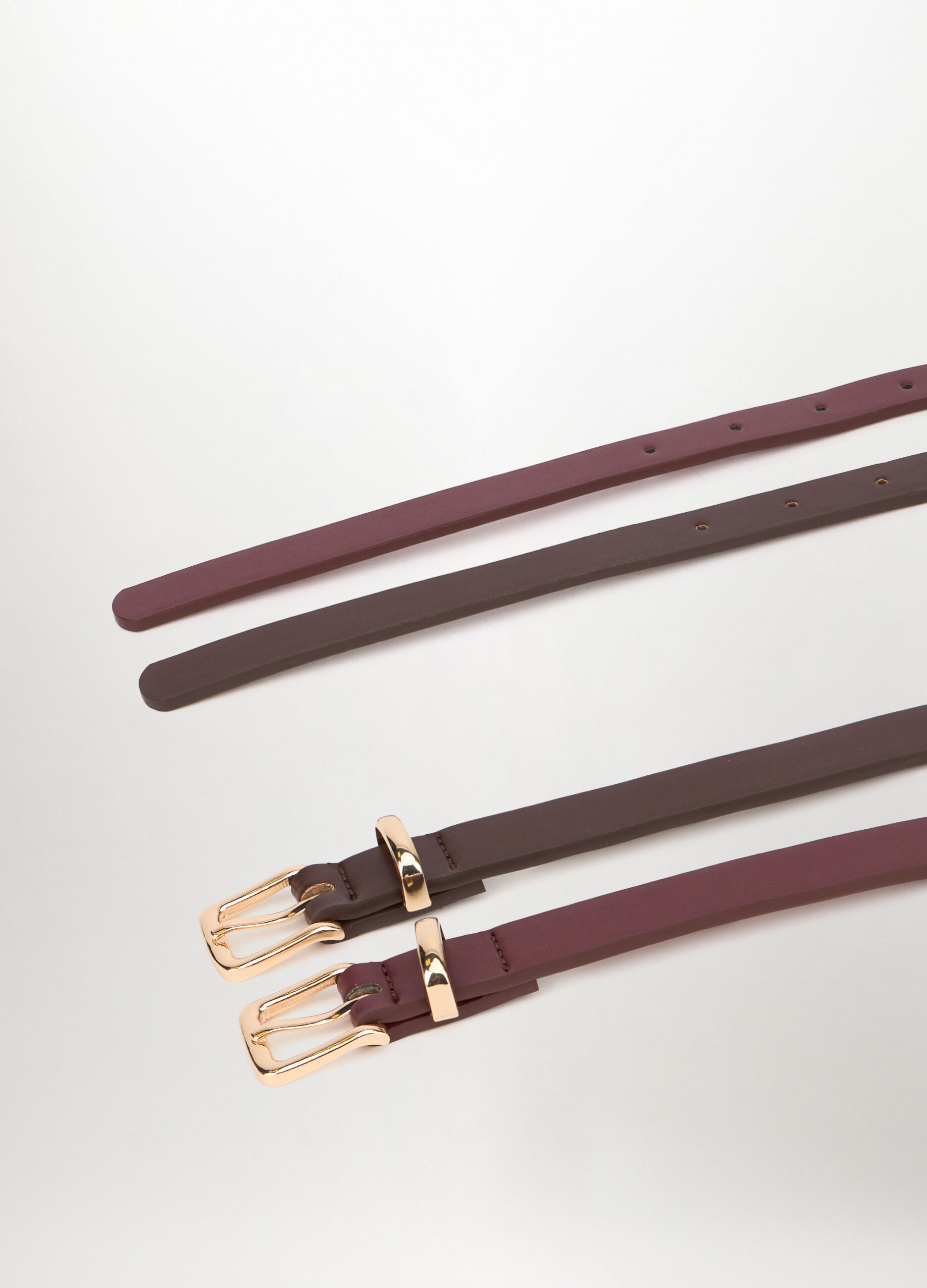 Pack 2 cinture in ecopelle donna_1