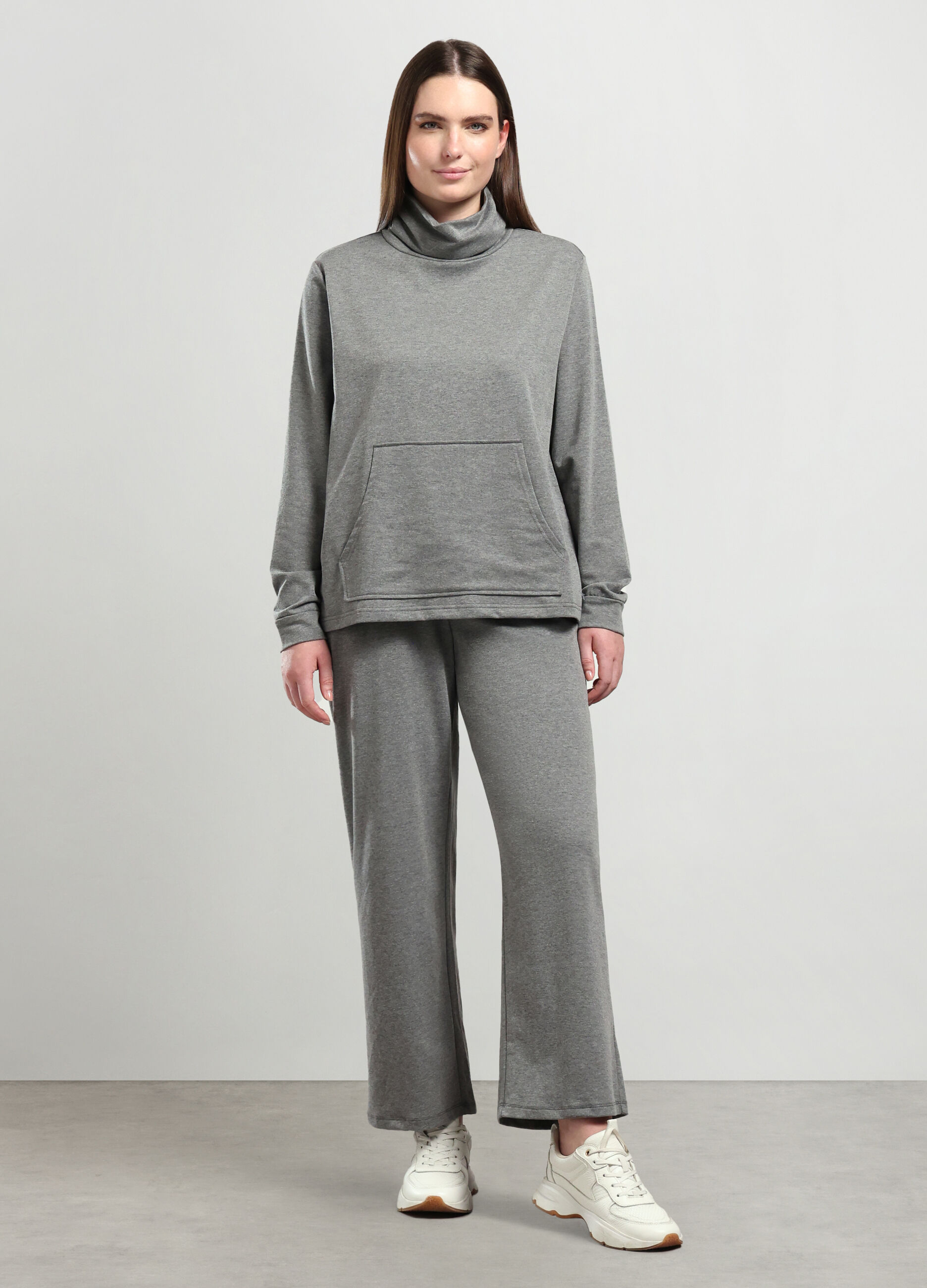 Pantaloni misto cotone donna curvy _0