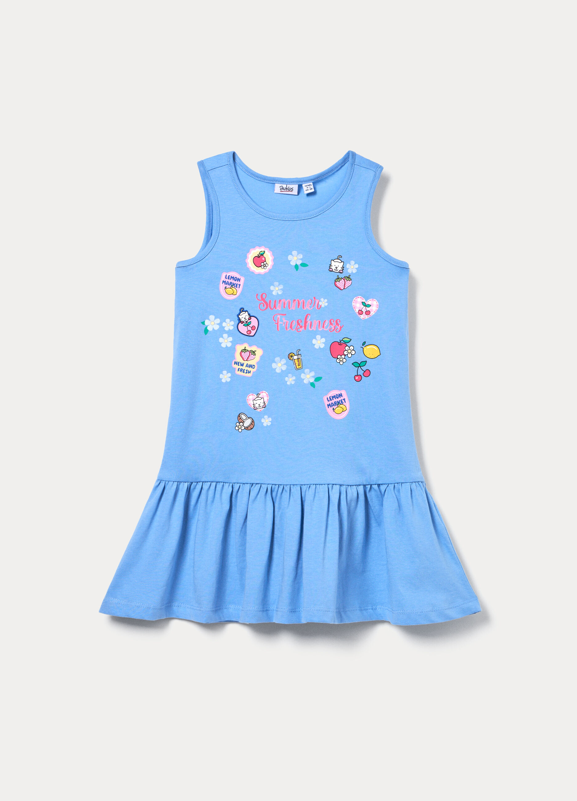 Vestito in jersey di puro cotone bambina_0