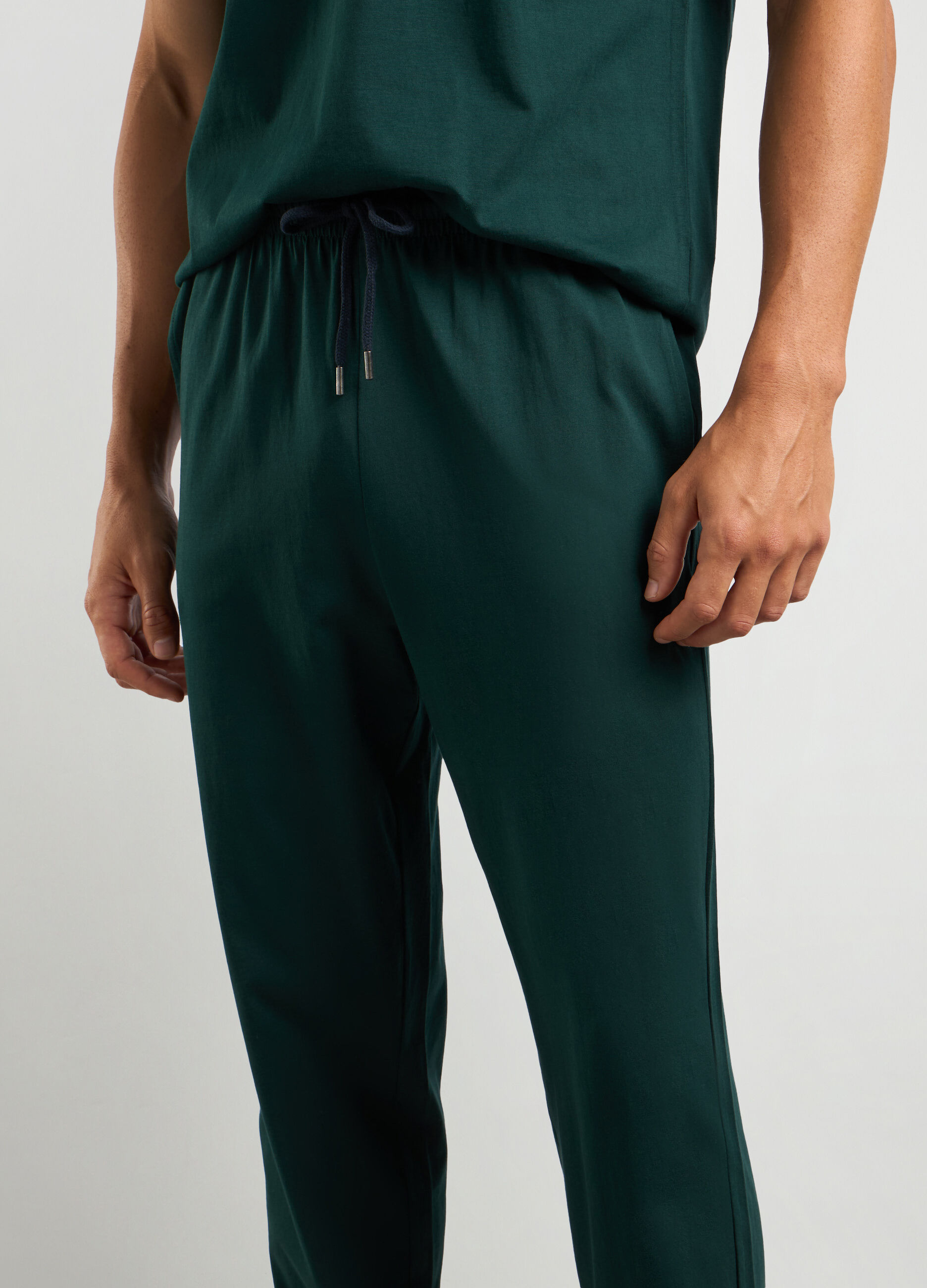 Pantaloni pigiama lunghi in puro cotone uomo_2