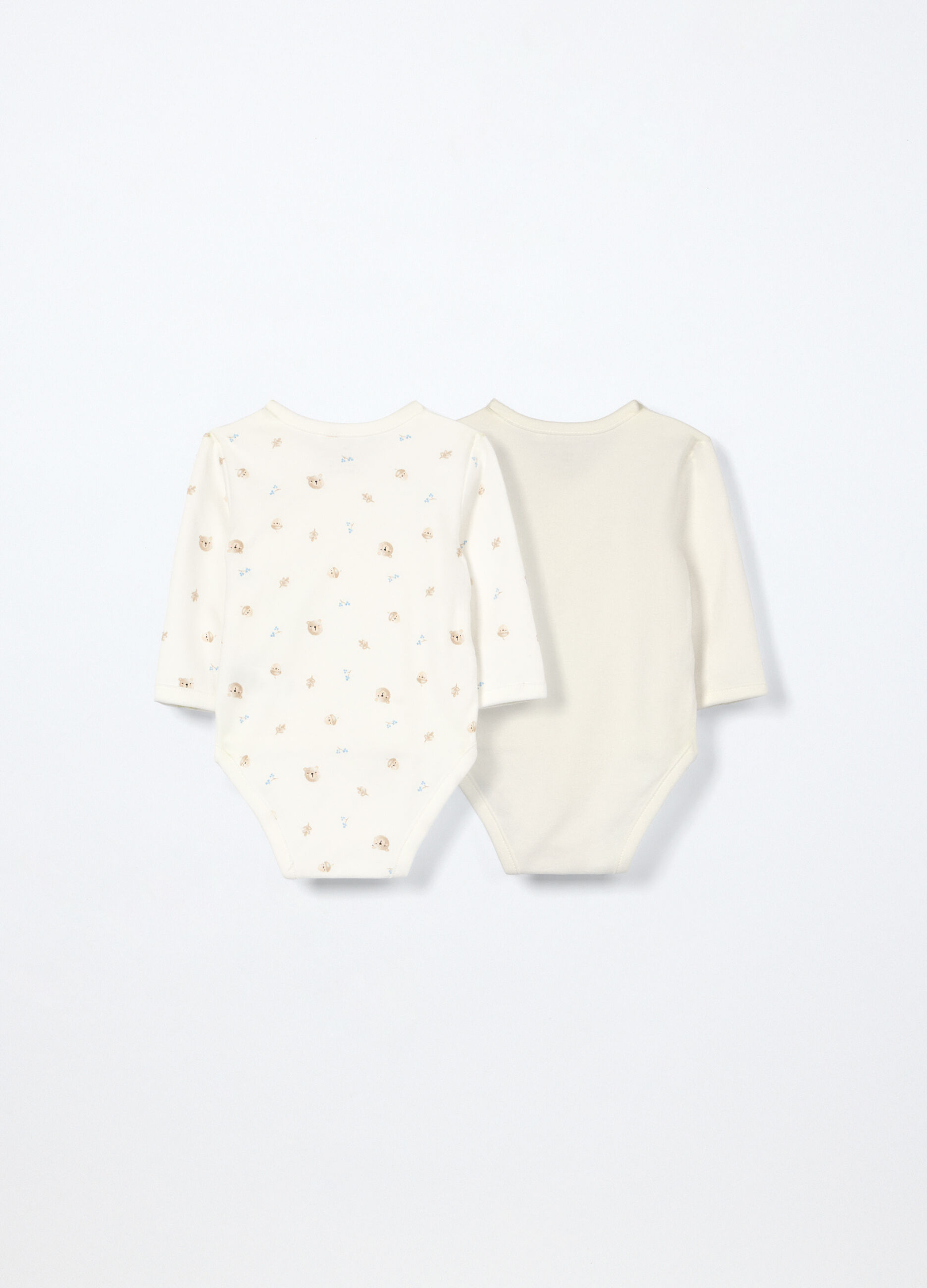 Pack 2 body incrociati in interlock di puro cotone _1